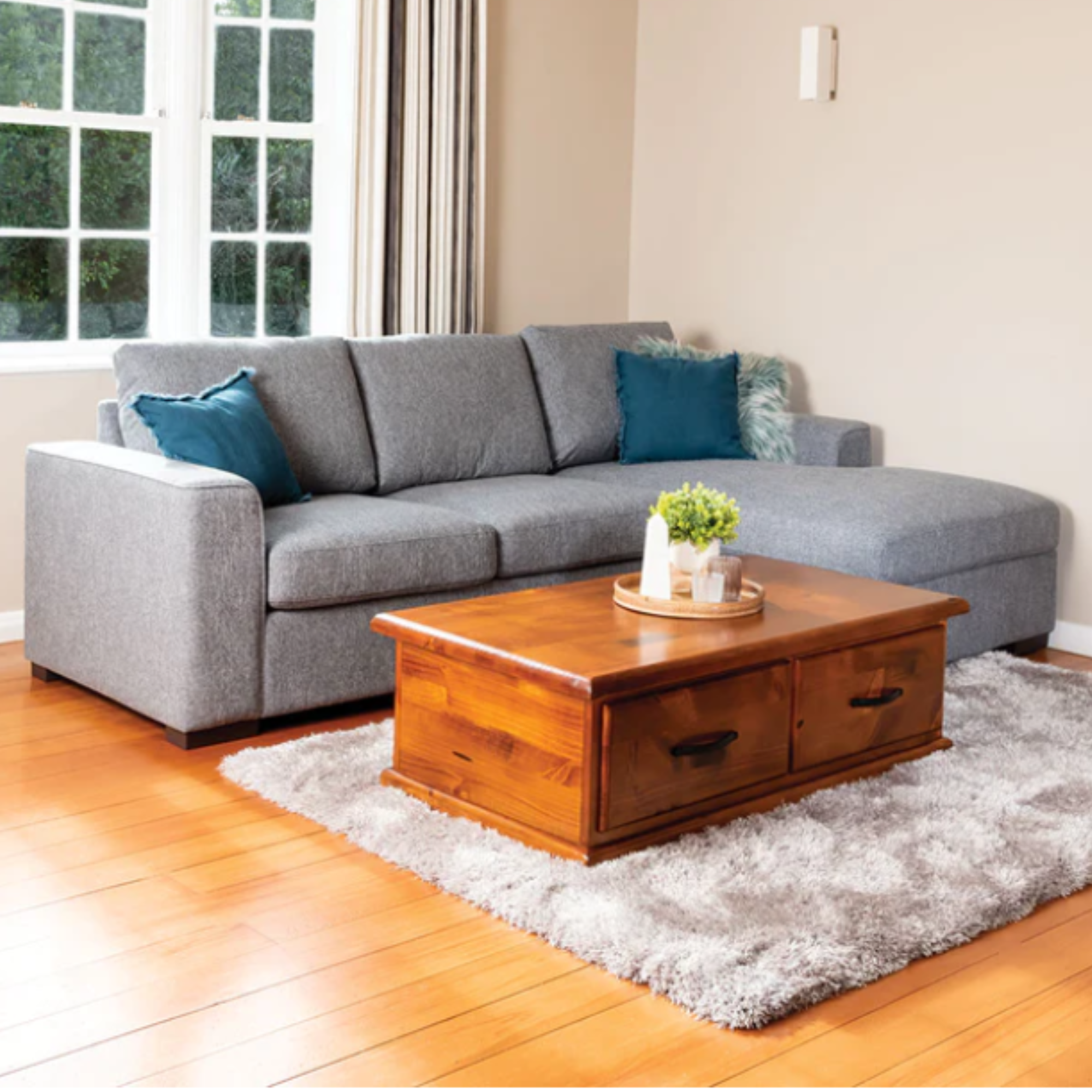 SLOANE CHAISE WITH SOFA BED AND STORAGE | 2 FABRIC COLOURS