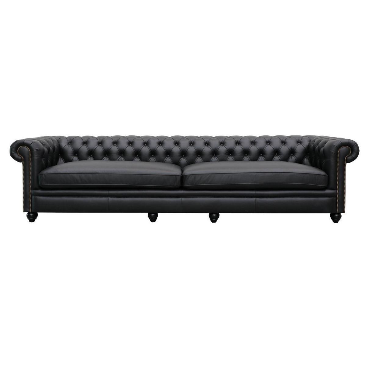Stanhope 4 Seater Sofa | Onyx Leather