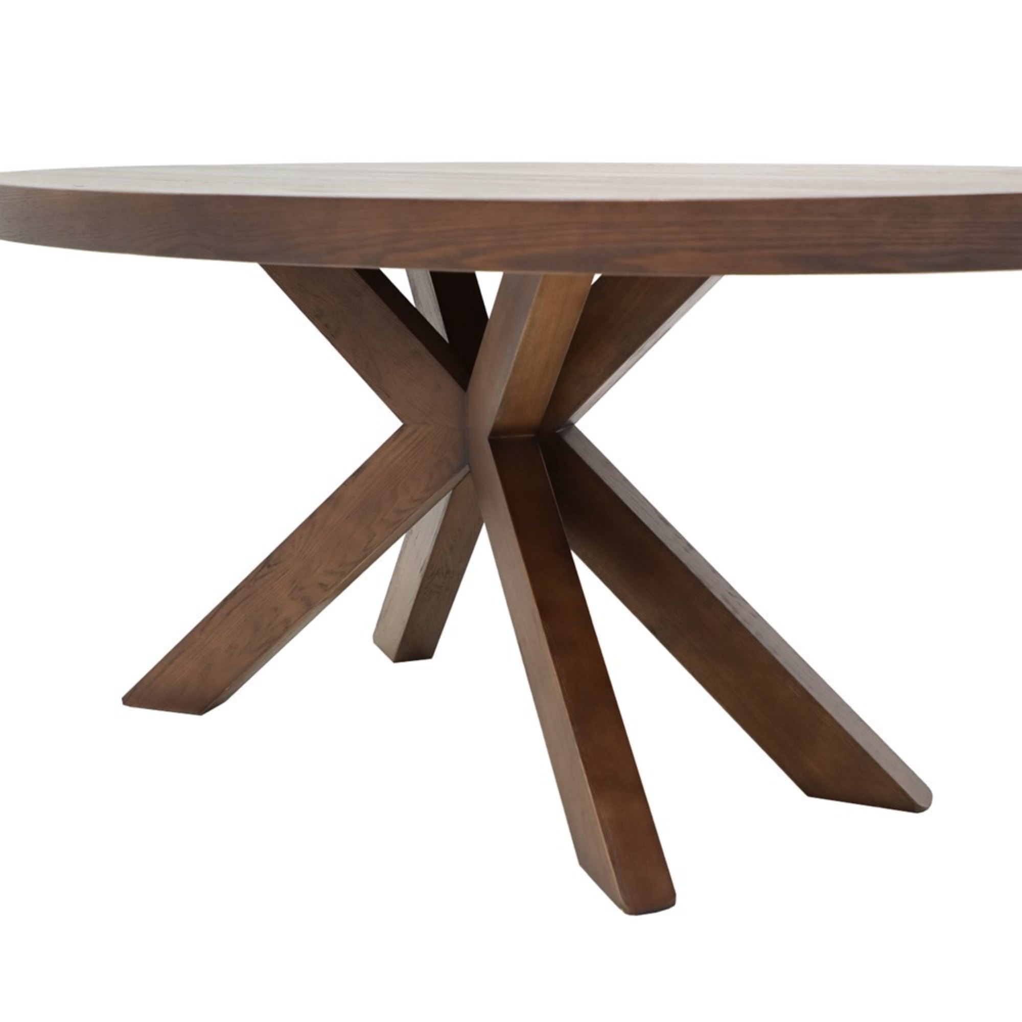 STELLA OVAL OAK DINING TABLE | WALNUT