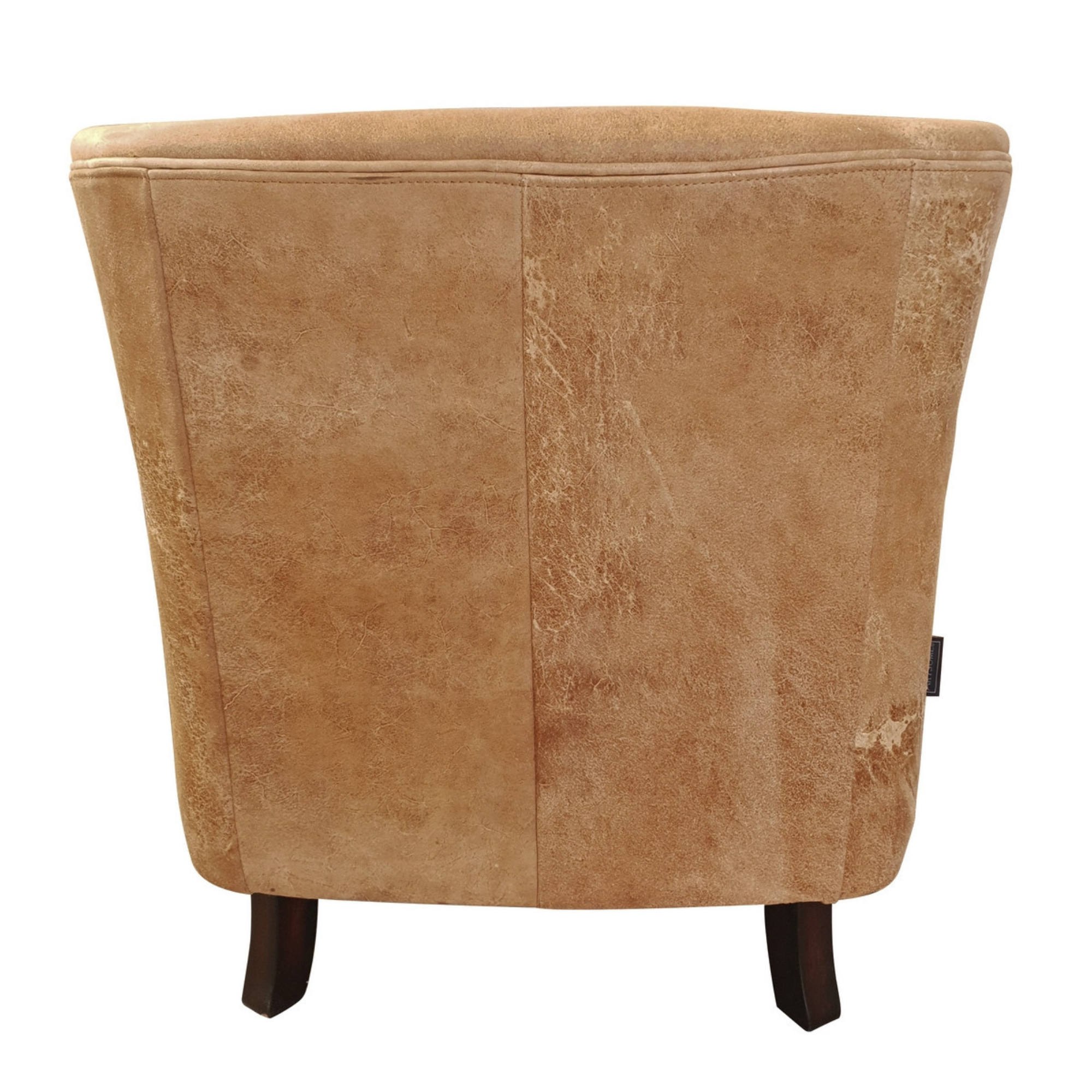 MORTIMER LEATHER ARMCHAIR | DESTROYED CAMEL