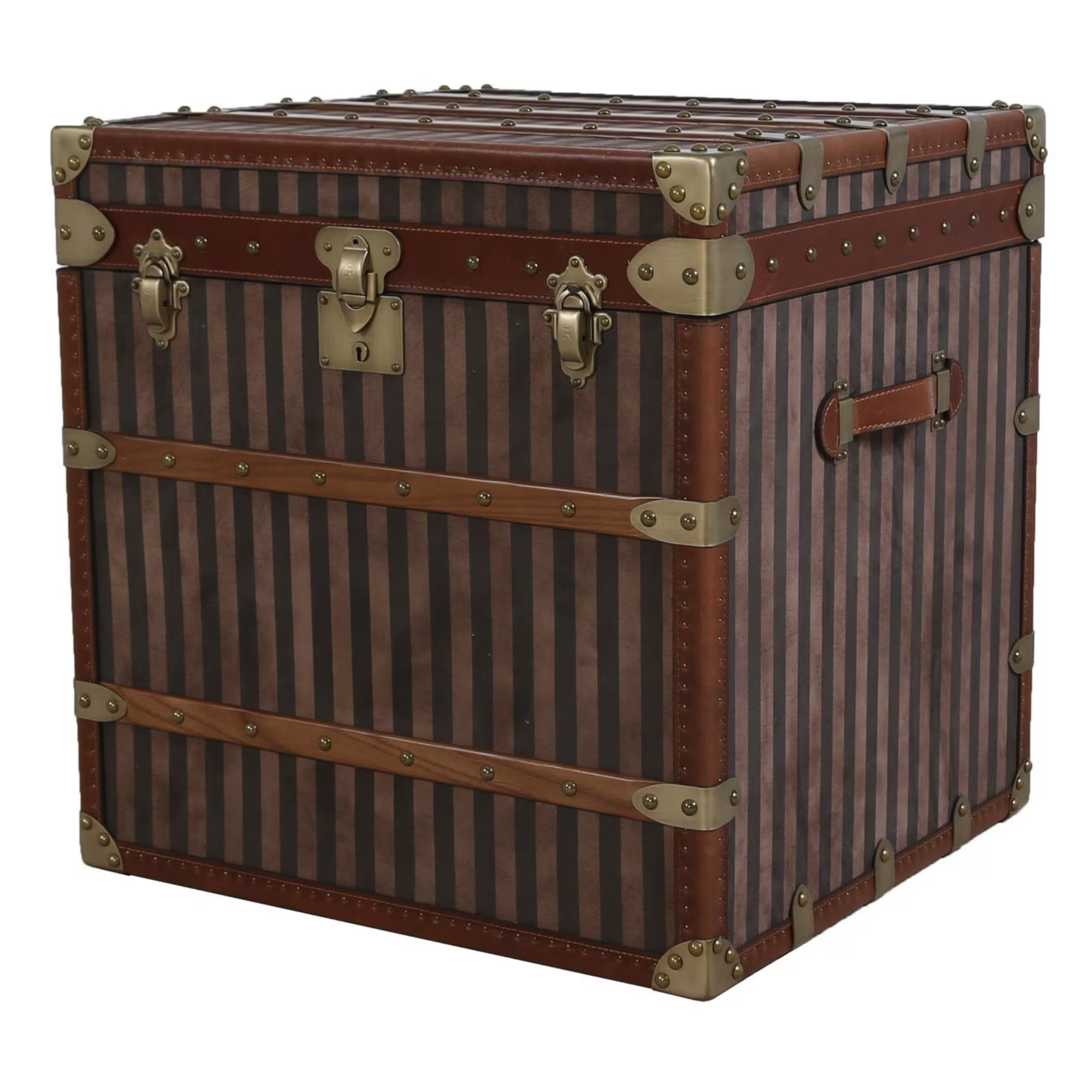 TRUNK | OAK, LEATHER & ANTIQUE BRASS