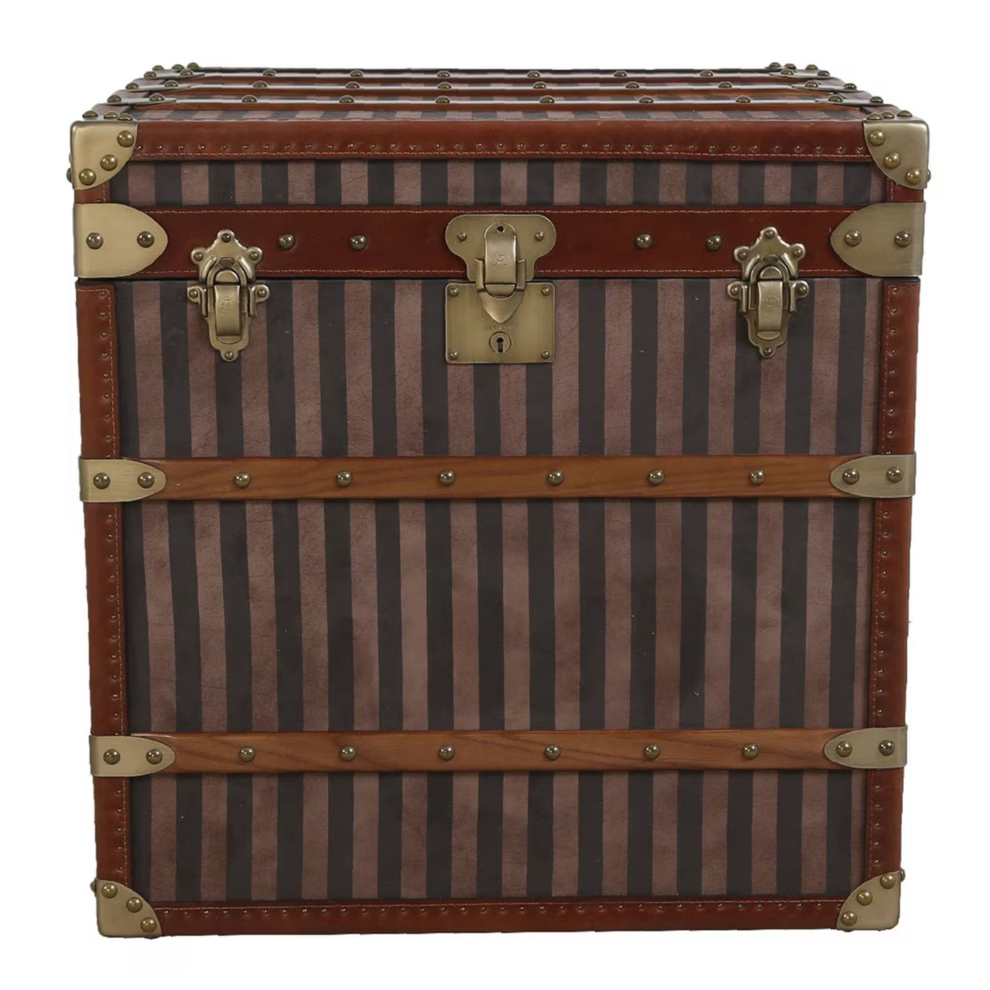 TRUNK | OAK, LEATHER & ANTIQUE BRASS
