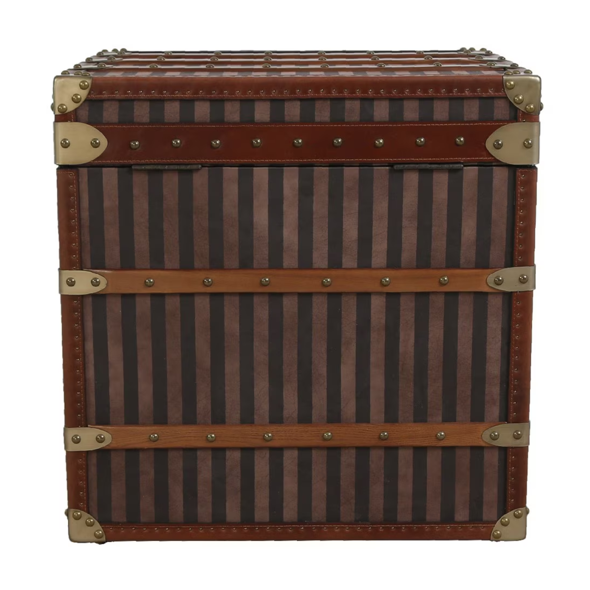 TRUNK | OAK, LEATHER & ANTIQUE BRASS