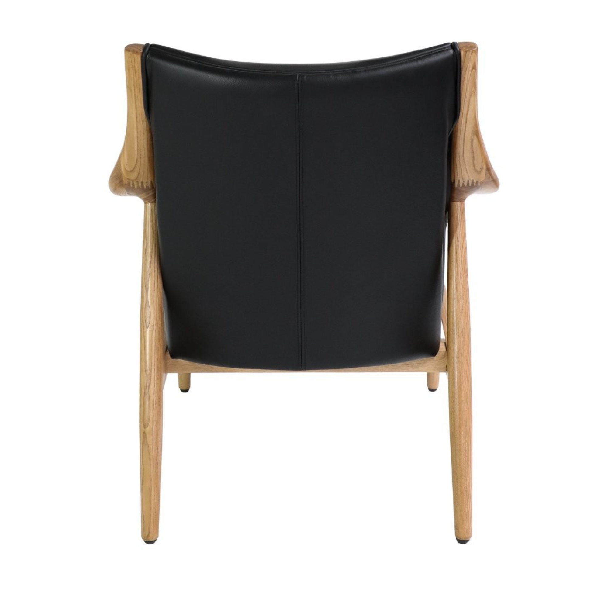 TANNER LEATHER ARMCHAIR | BLACK