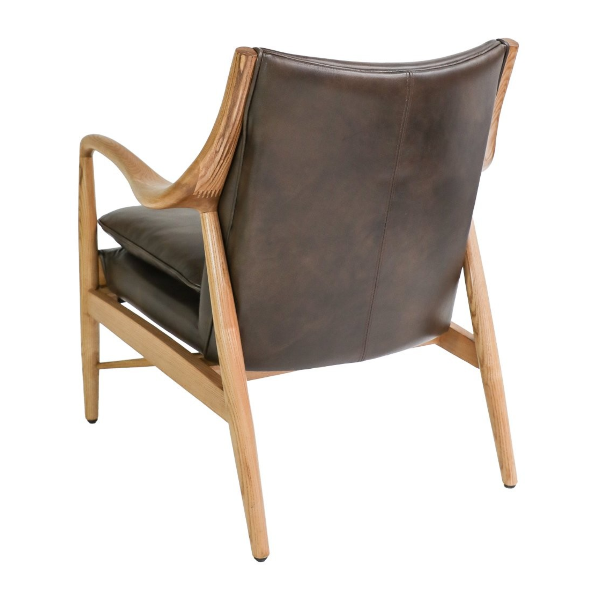 TANNER LEATHER ARMCHAIR | BROWN