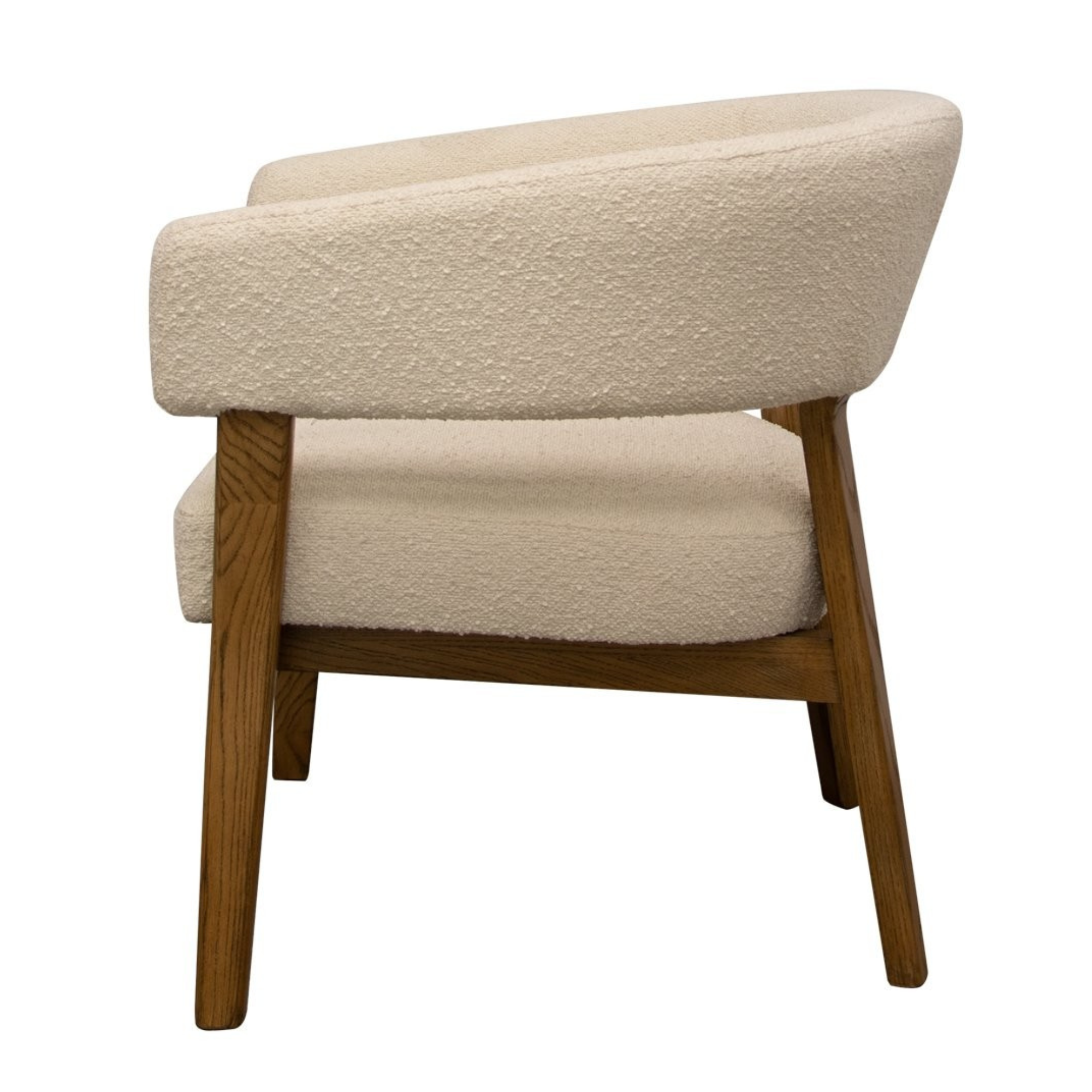 TULSA FABRIC ARMCHAIR - CREAM BOUCLE
