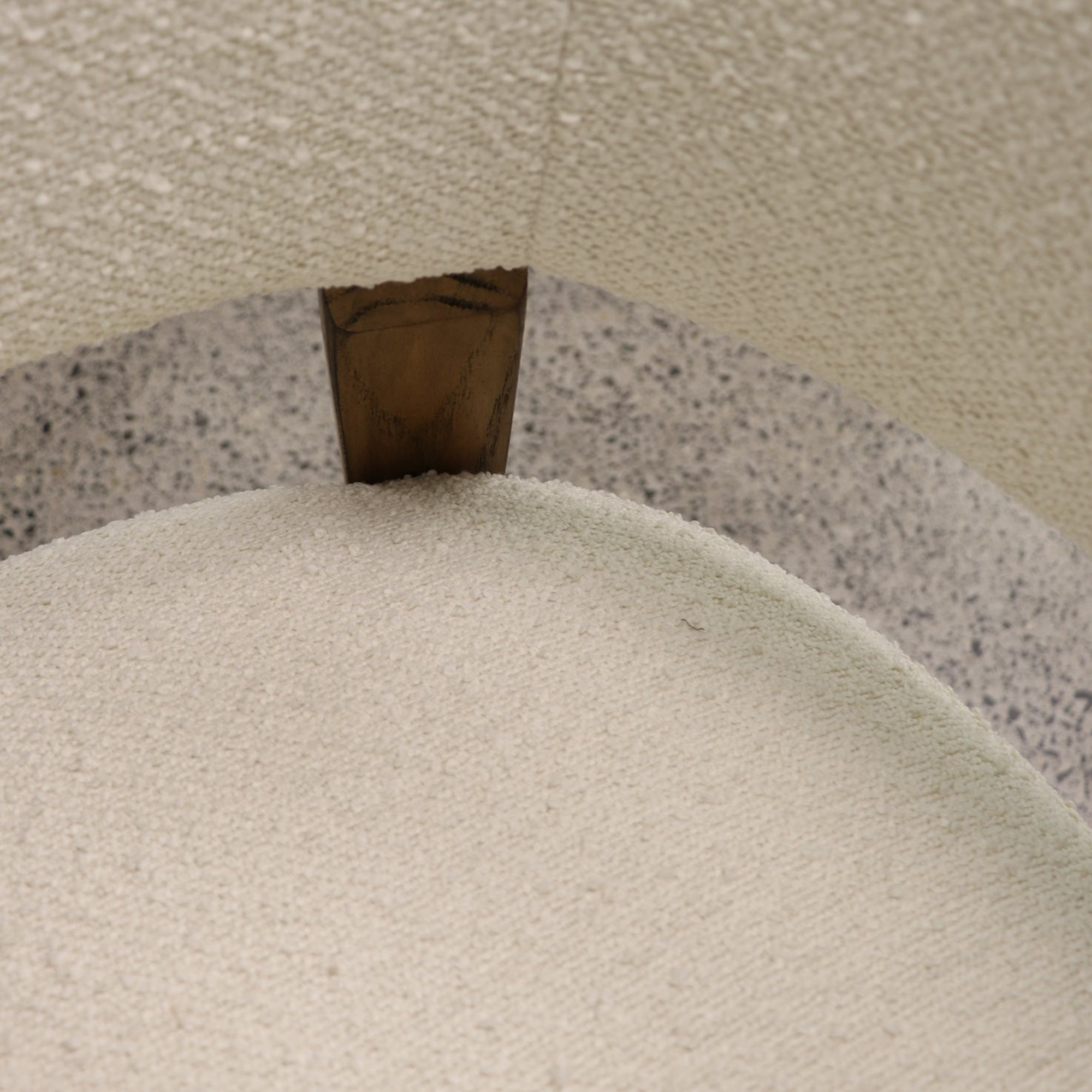 TULSA FABRIC ARMCHAIR - CREAM BOUCLE