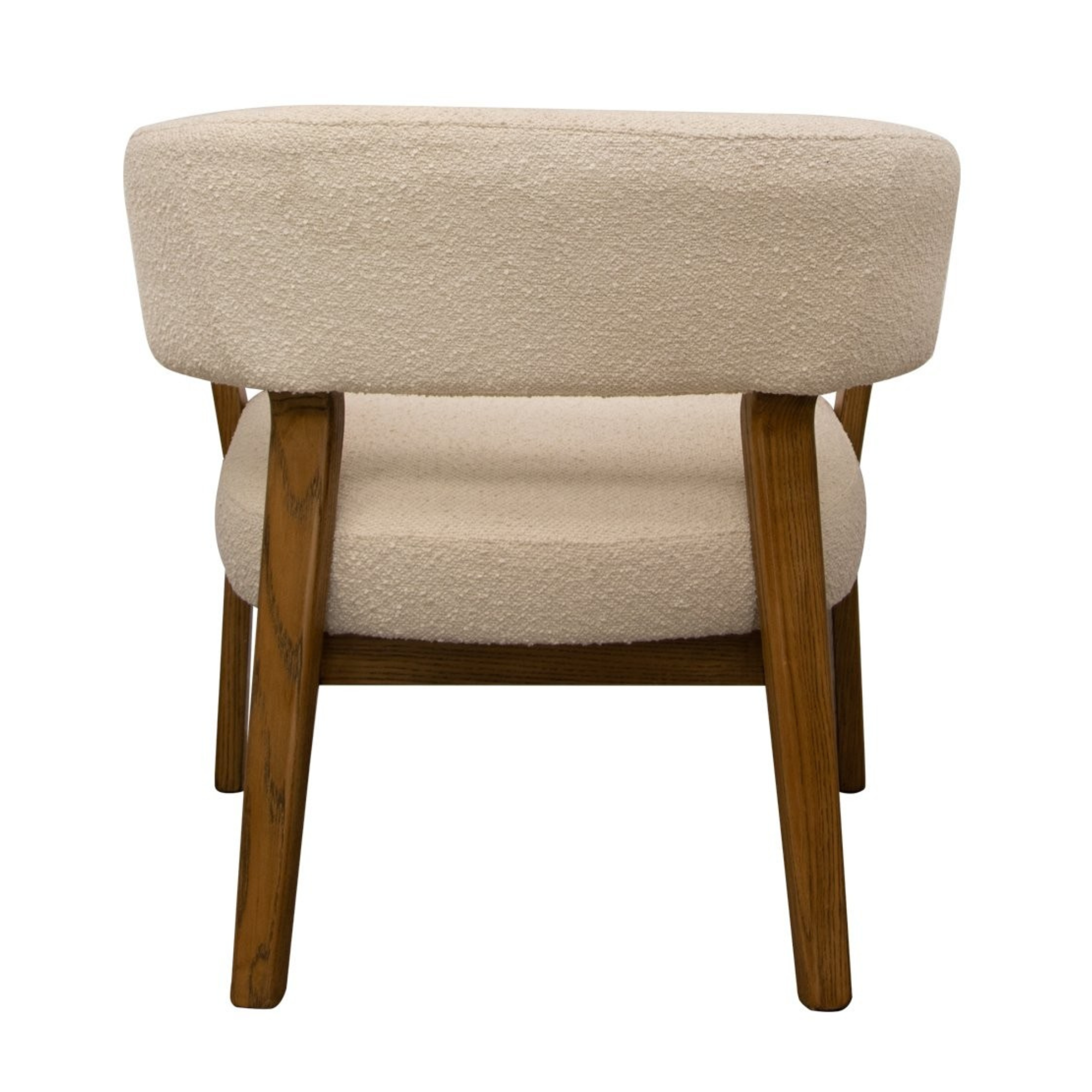 TULSA FABRIC ARMCHAIR - CREAM BOUCLE