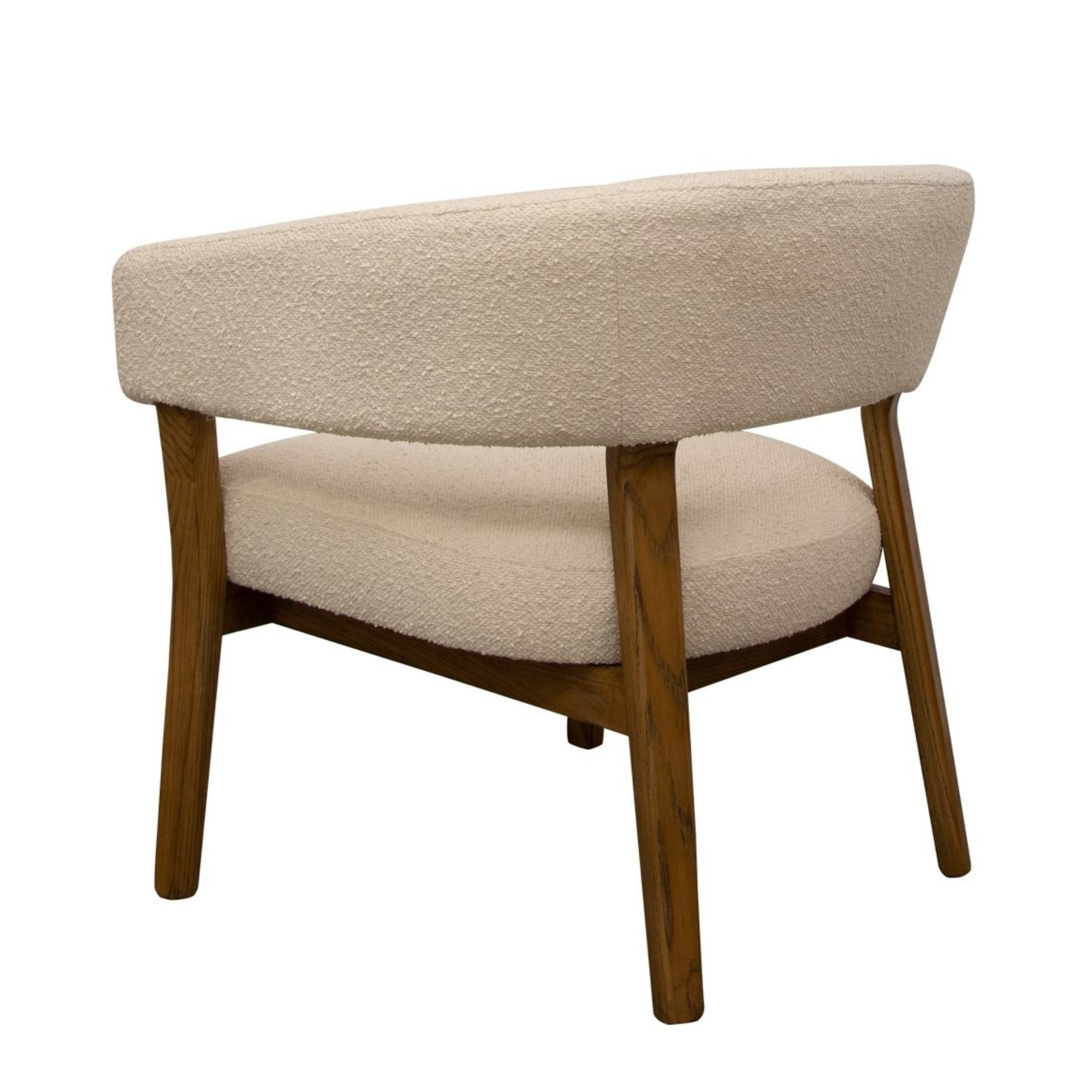 TULSA FABRIC ARMCHAIR - CREAM BOUCLE