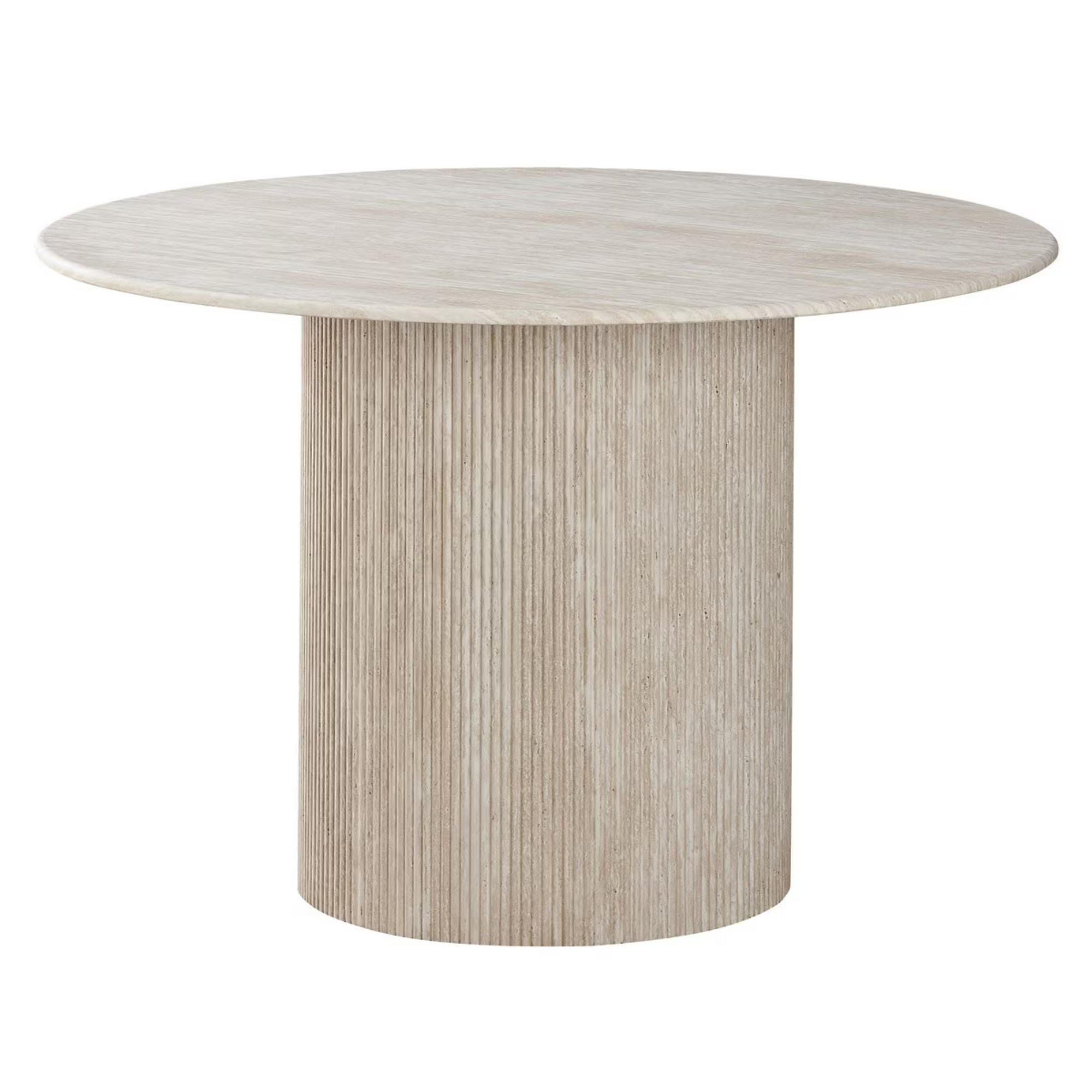 TRAVERTINE DINING TABLE