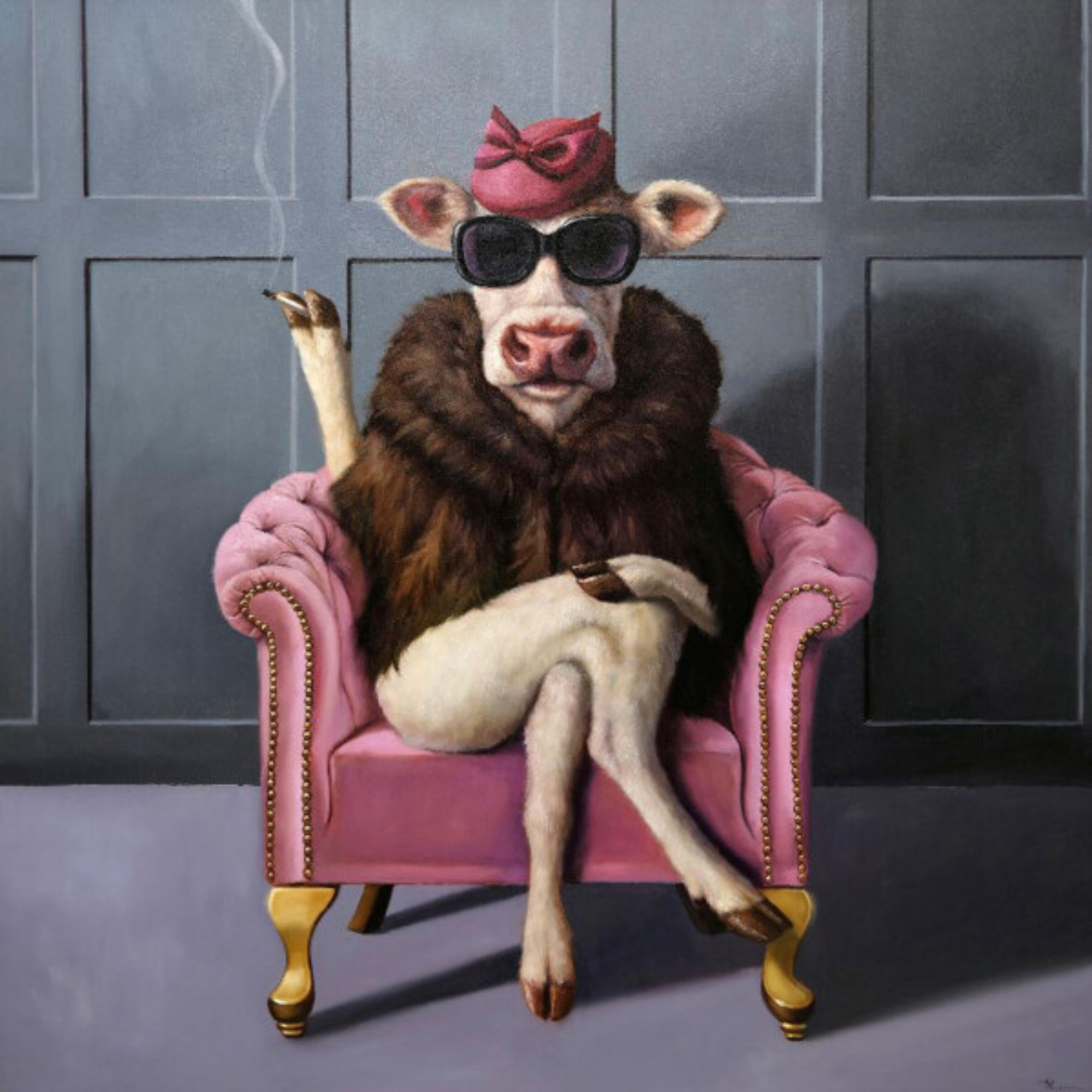 UDDER IN LAW | CANVAS READY TO HANG | LUCIA HEFFERNAN | NZ MADE