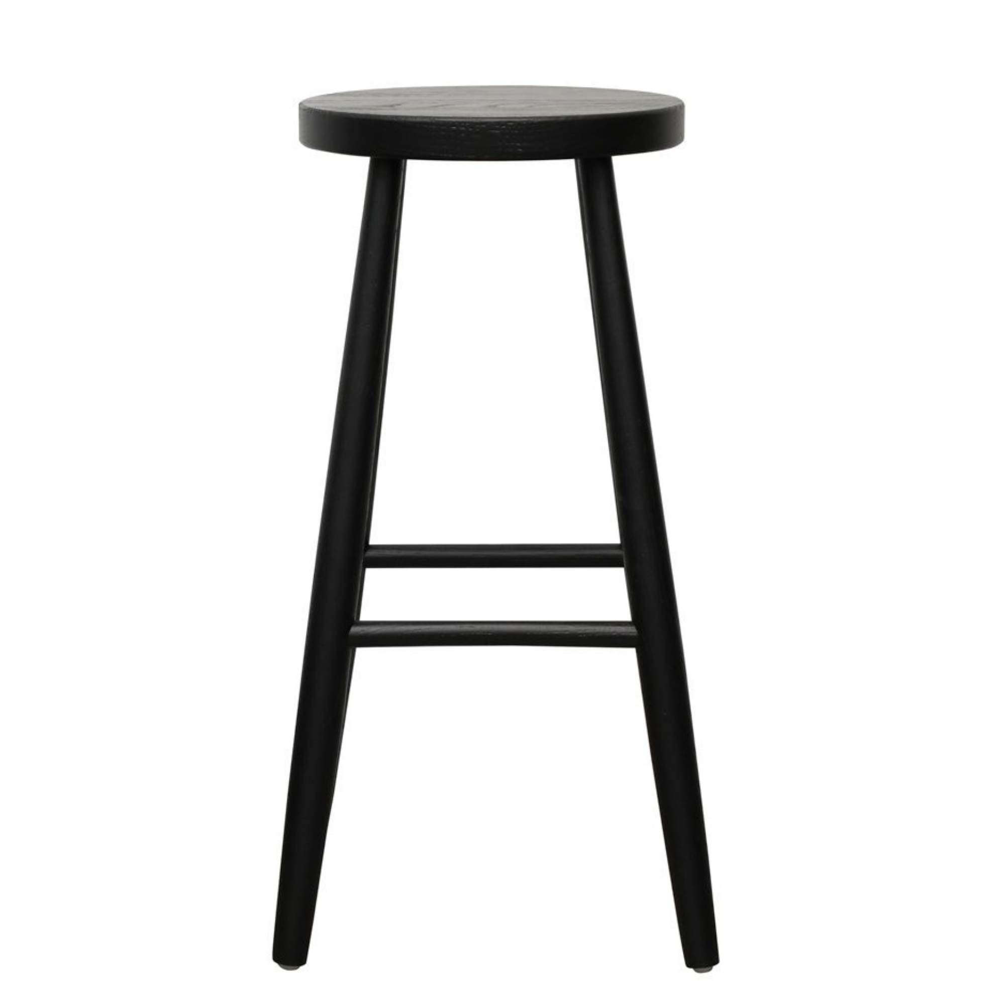VAASA OAK BAR STOOL | BLACK