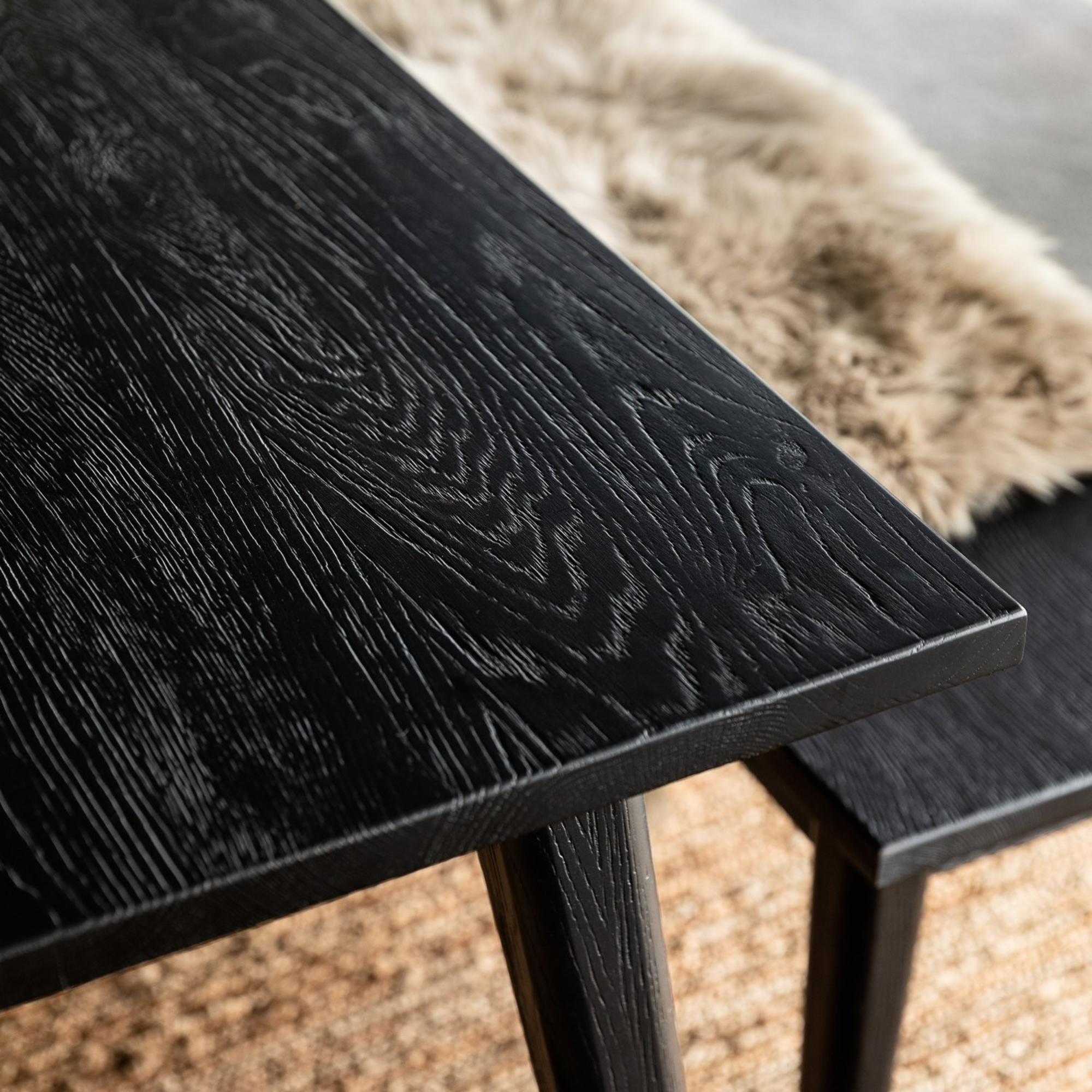 Vaasa 150 Dining Table | Black Oak