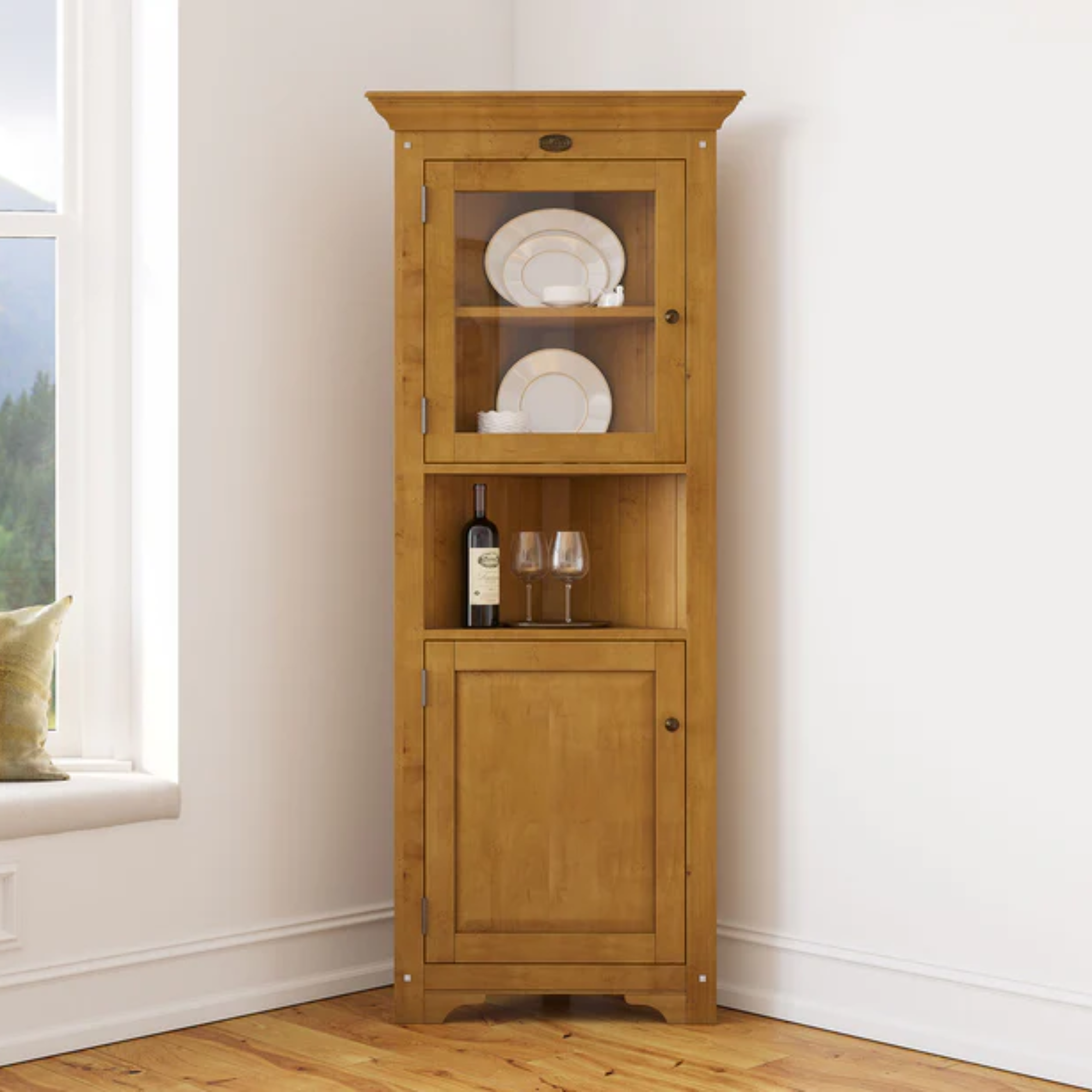 Villager Corner Hutch Dresser | NZ Made