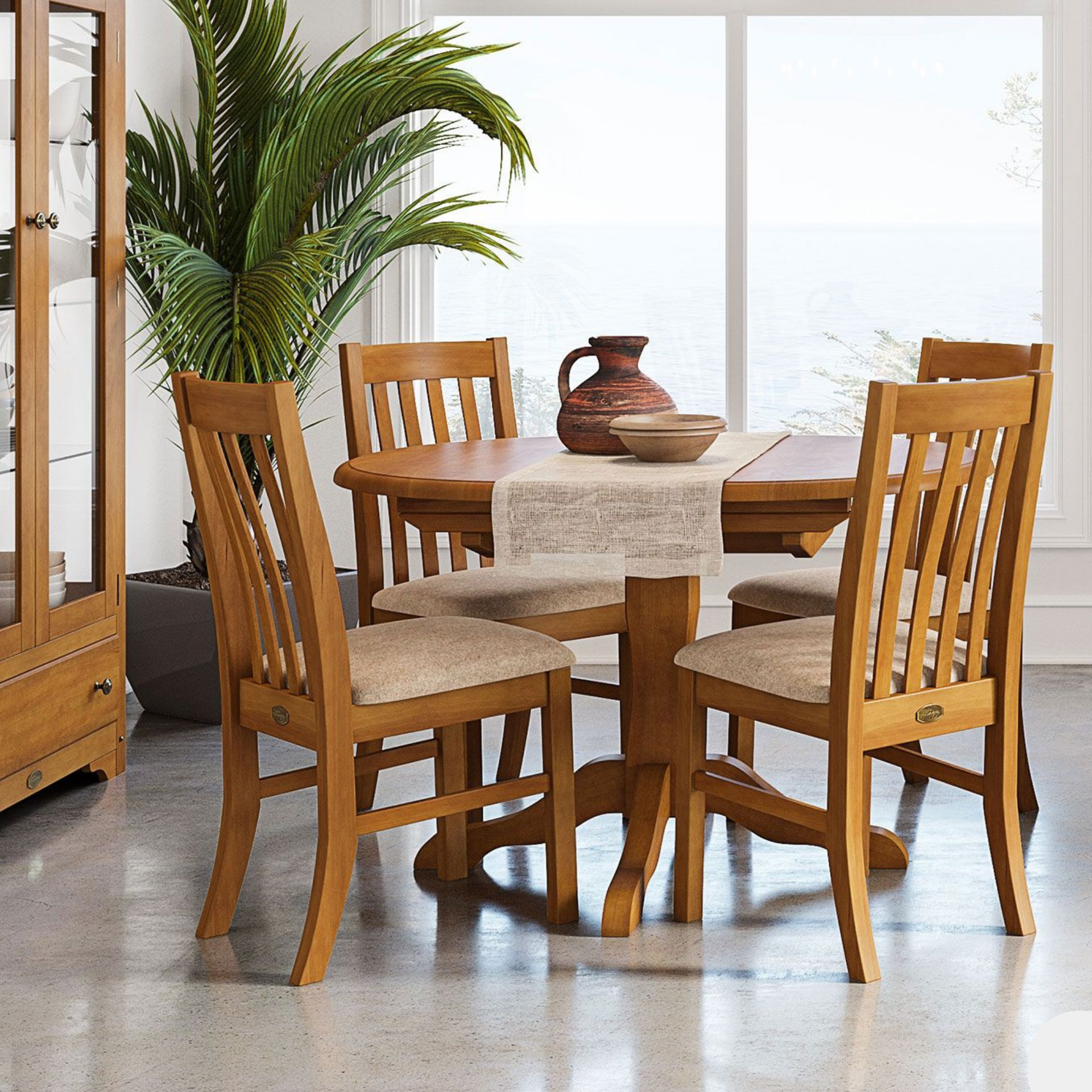 VILLAGER 1050 ROUND EXTENSION DINING TABLE | NZ MADE