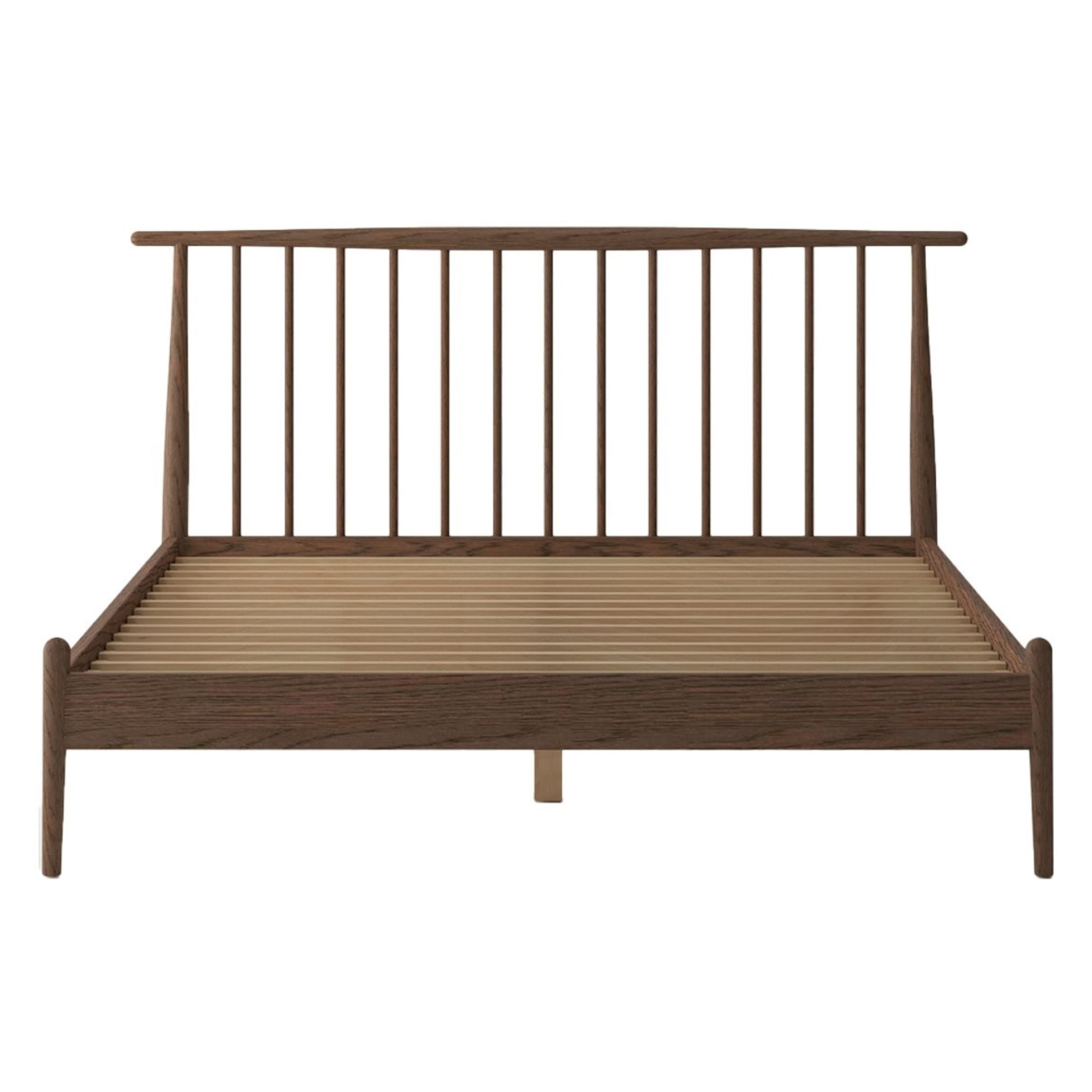 VOSS KING SOLID OAK BED FRAME | WALNUT
