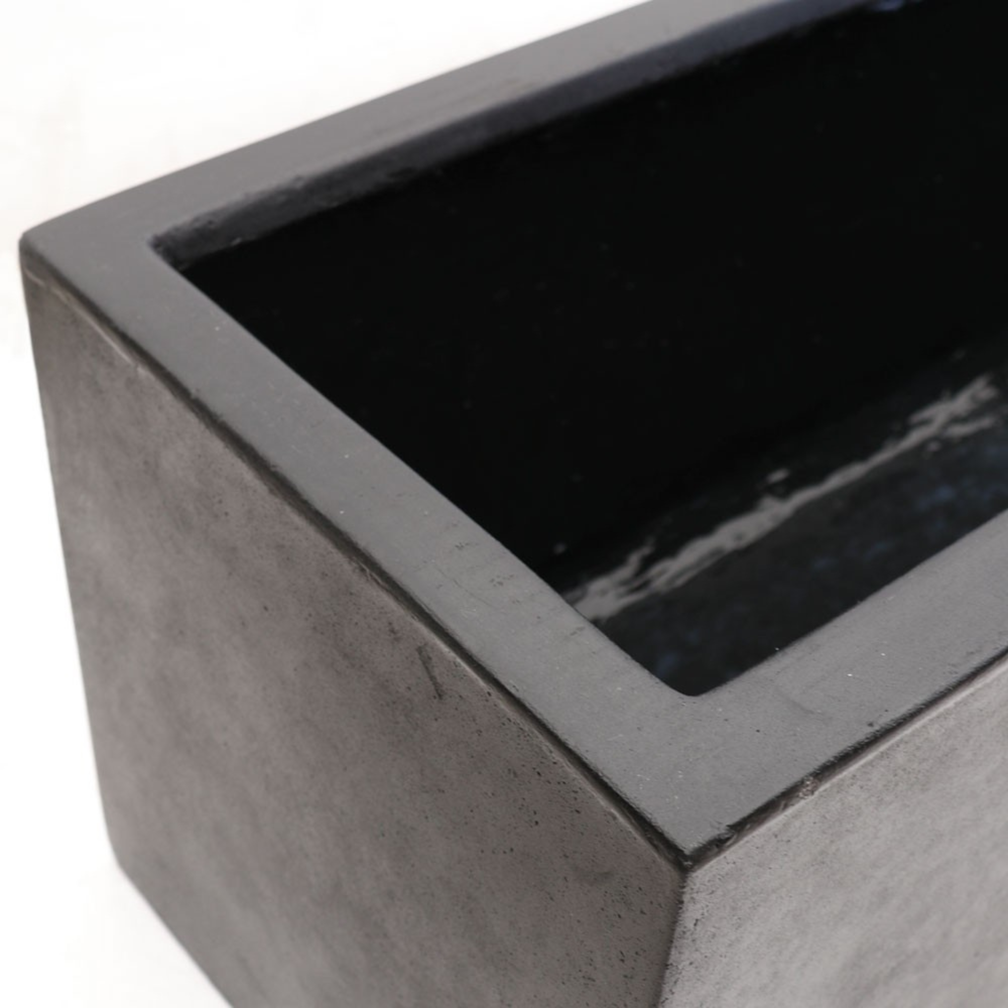 WAIHOU RECTANGLE PLANTER | 3 SIZES | BLACK, WHITE or WEATHERED CEMENT