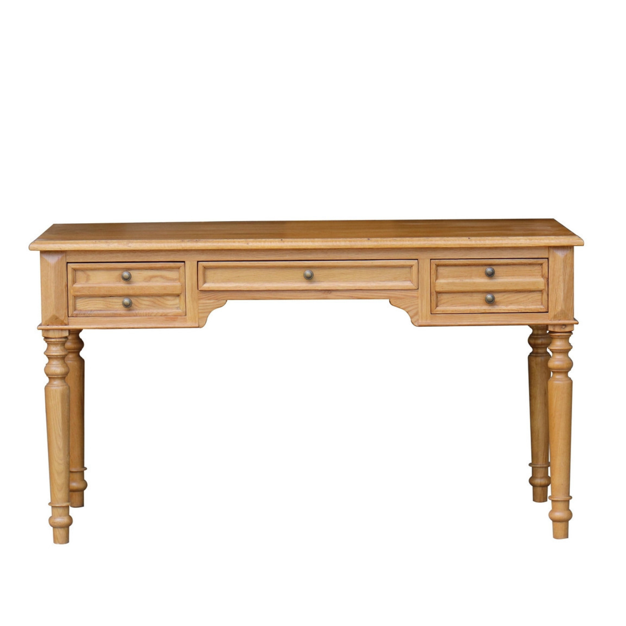 TURNER OAK 3 DRAWER DESK