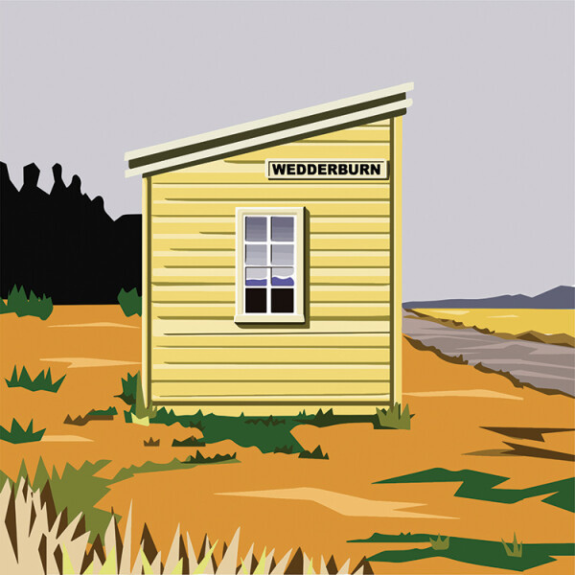 WEDDERBURN HUT | CANVAS STRETCHED READY TO HANG | IRA MITCHELL | NZ MADE