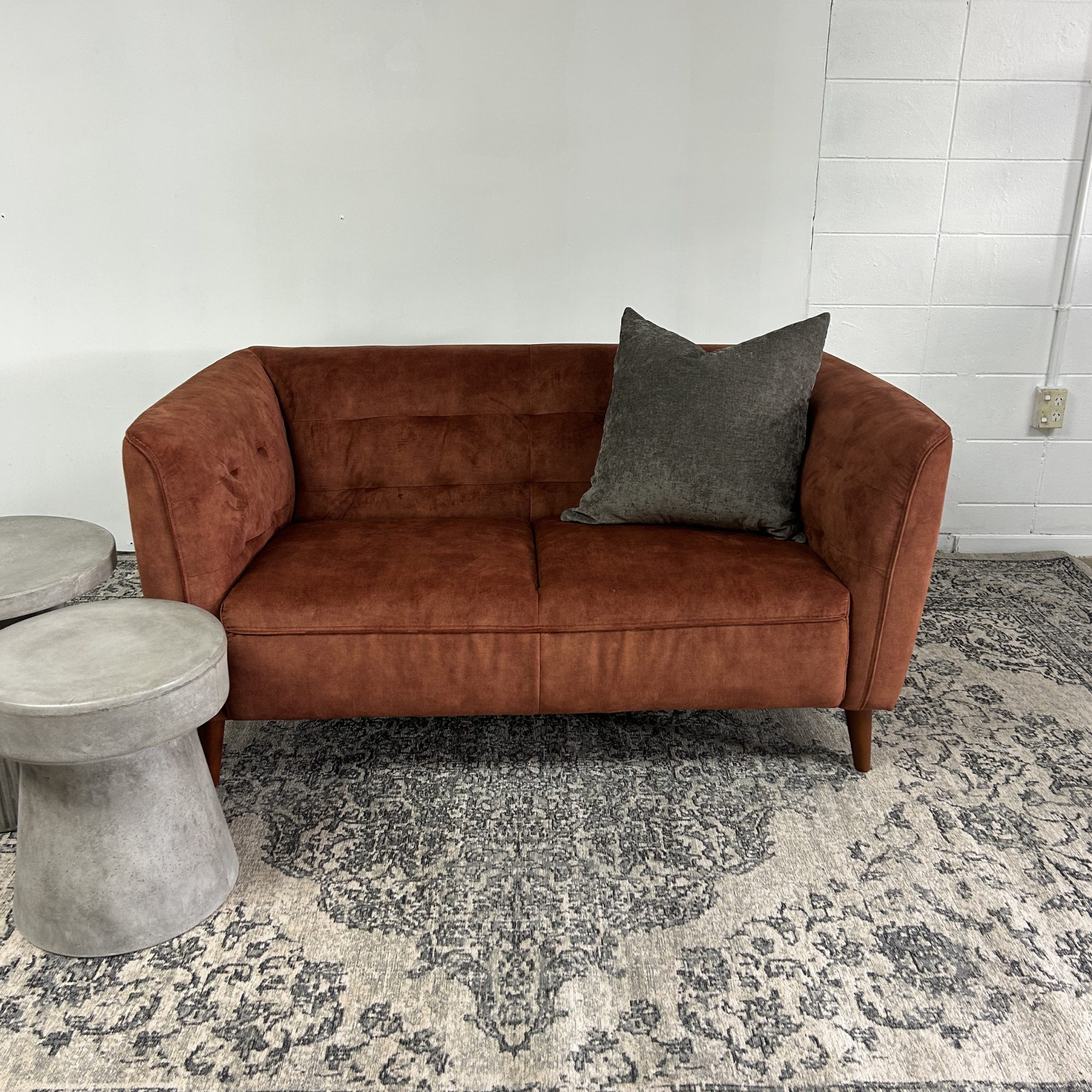 Wesley 2 Seater Sofa | Burnt Orange