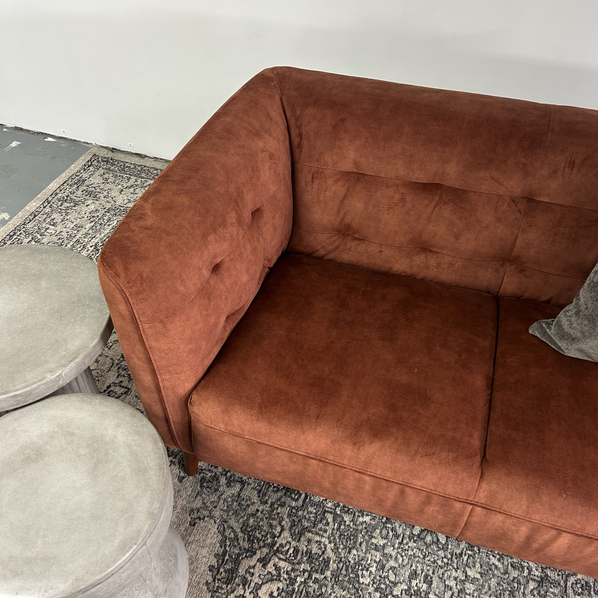 Wesley 2 Seater Sofa | Burnt Orange