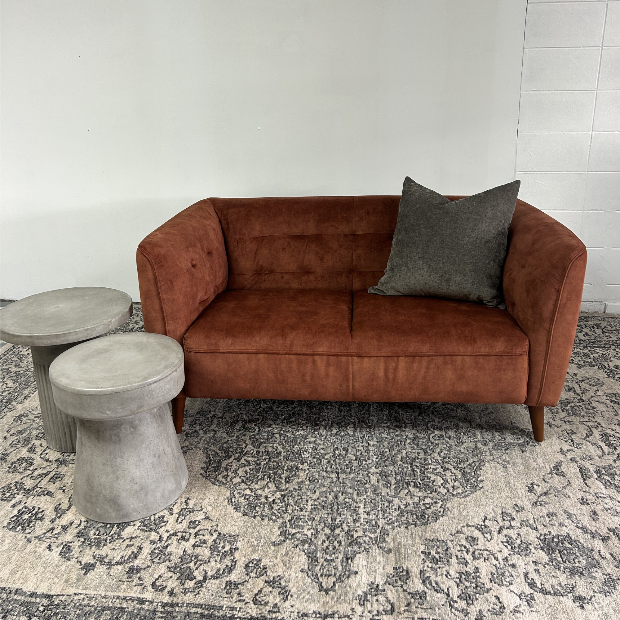 Wesley 2 Seater Sofa | Burnt Orange