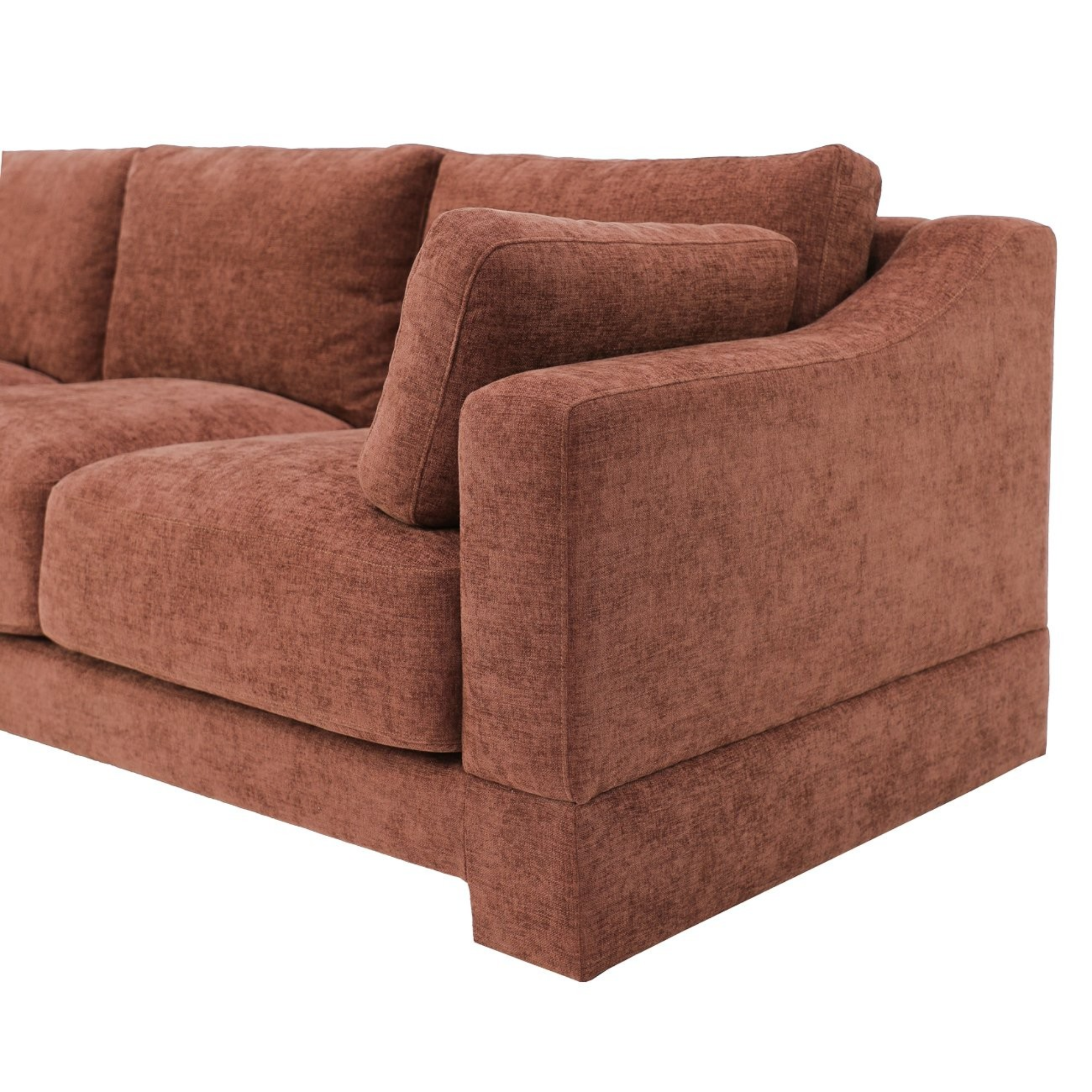 Western 3 Seater Sofa | Rust