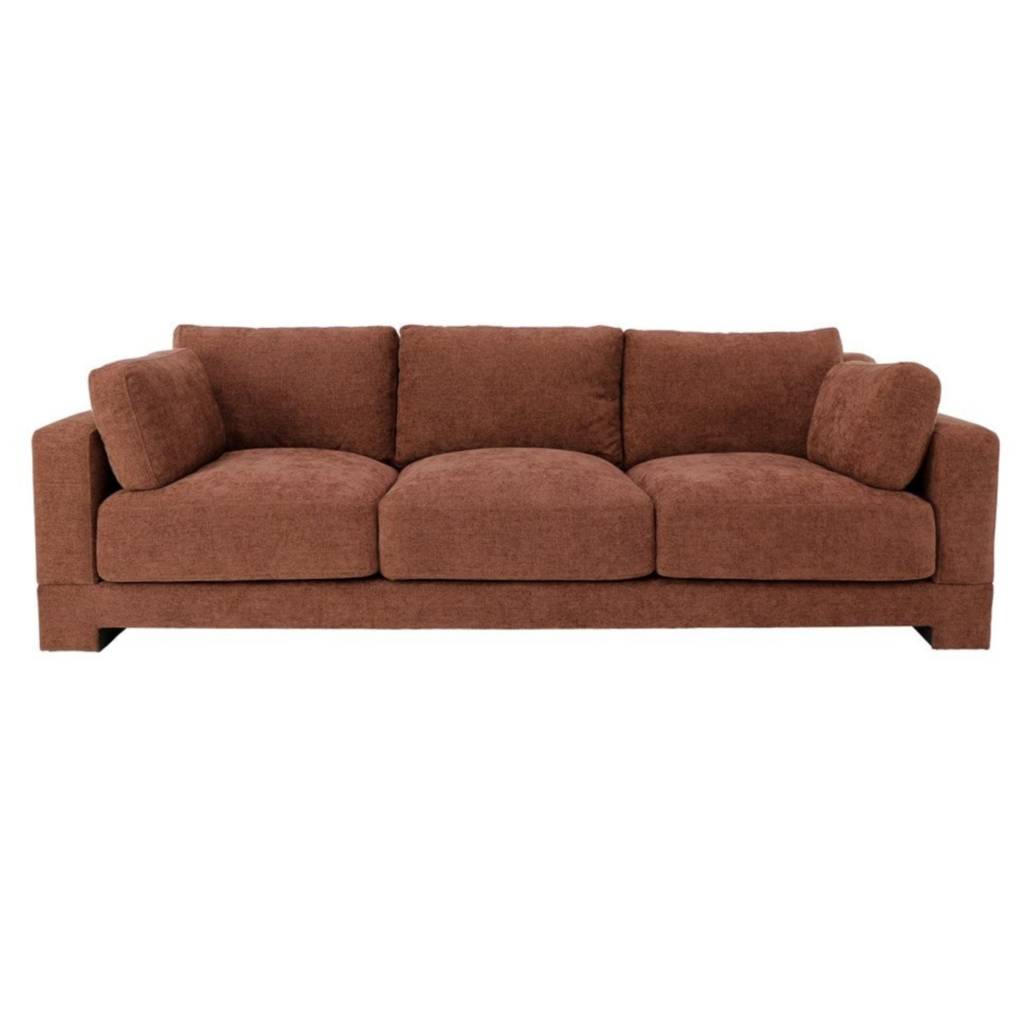 WESTERN 3 SEATER SOFA | RUST