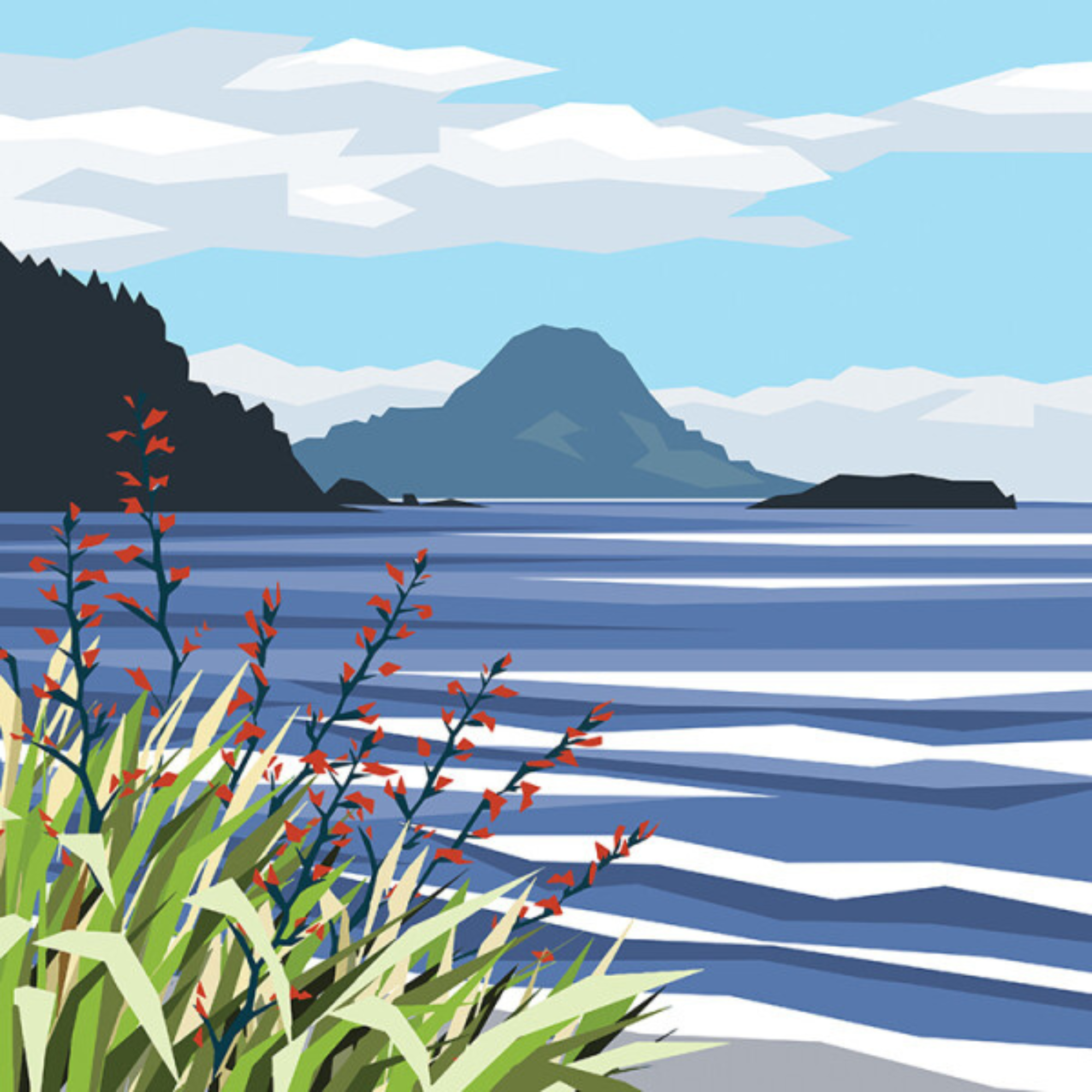 WHAKATANE | CANVAS STRETCHED READY TO HANG | IRA MITCHELL | NZ MADE