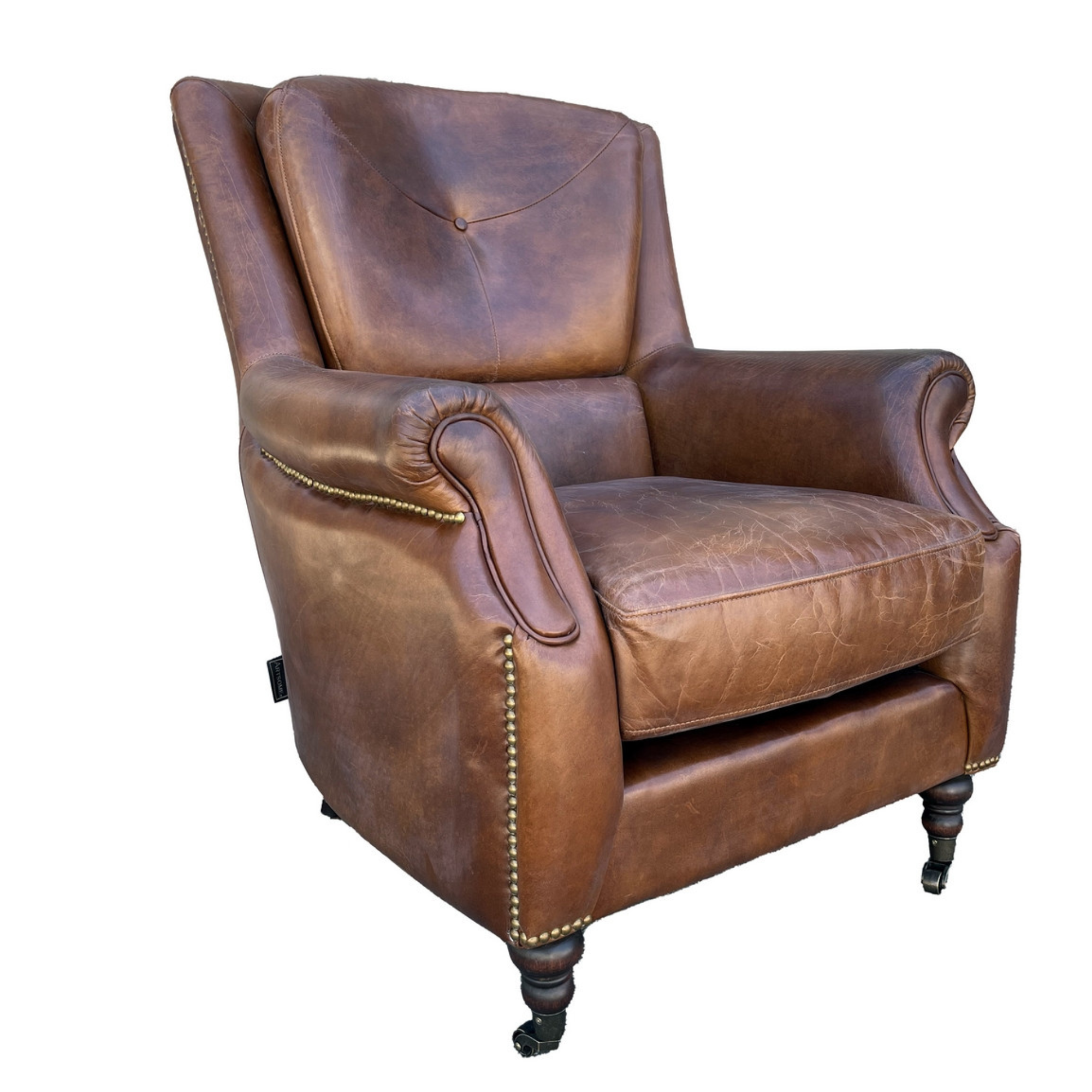 WYATT LEATHER ARMCHAIR | 2 COLOURS