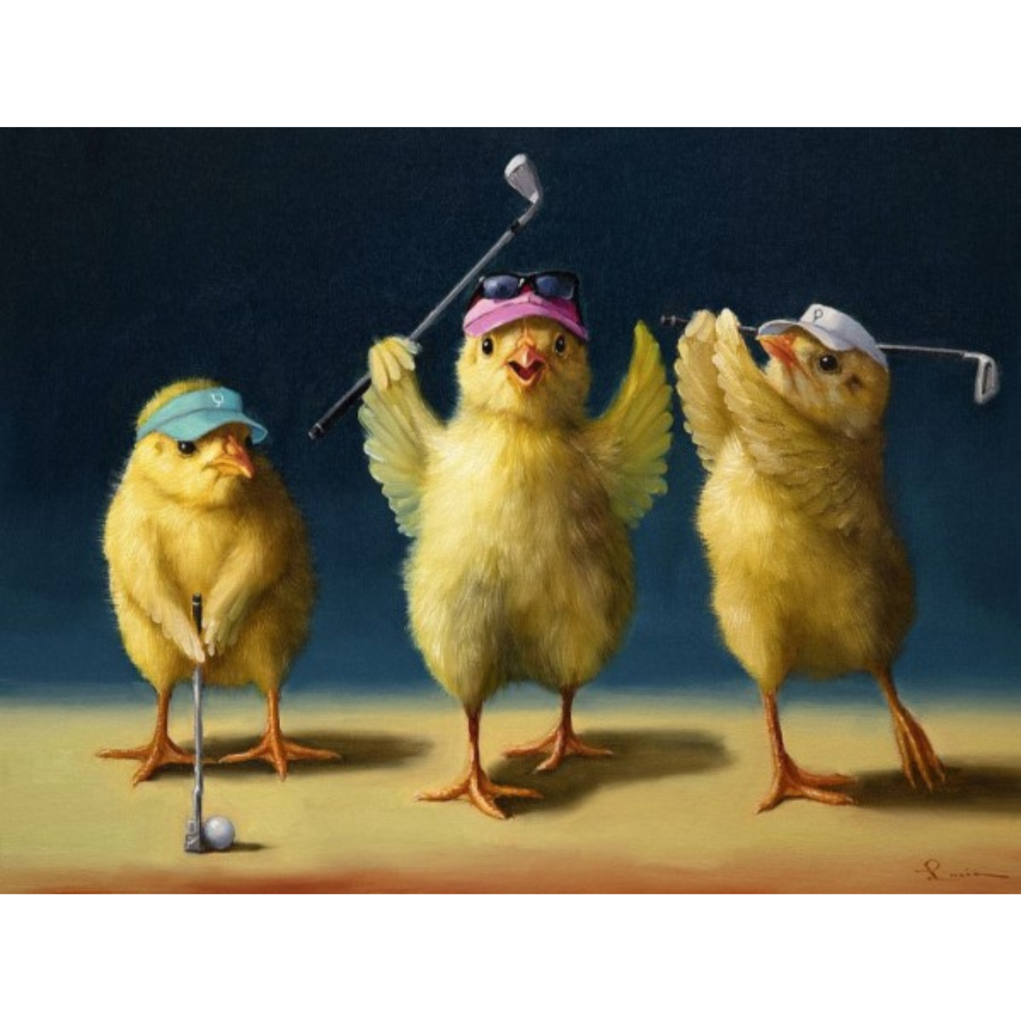 YOGA CHICKS GOLF CHICKS | CANVAS READY TO HANG | LUCIA HEFFERNAN | NZ MADE
