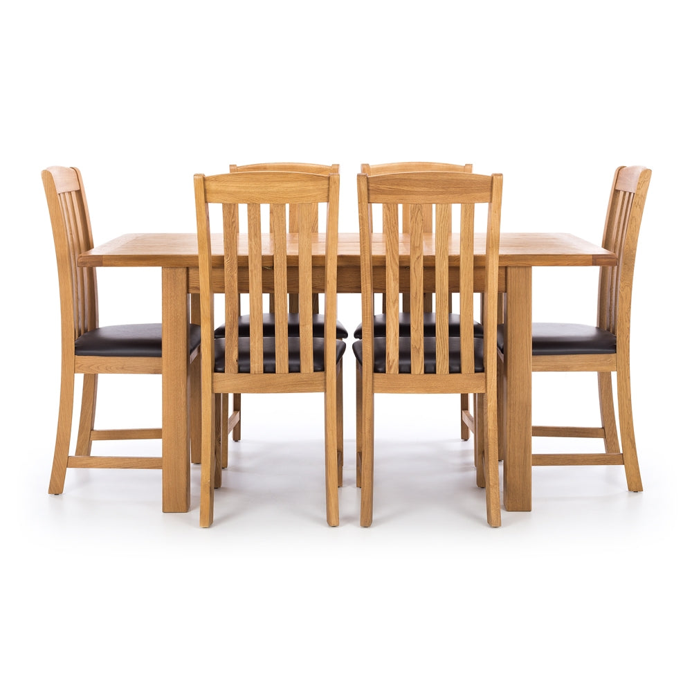 SALISBURY OAK 1200 EXT DINING TABLE