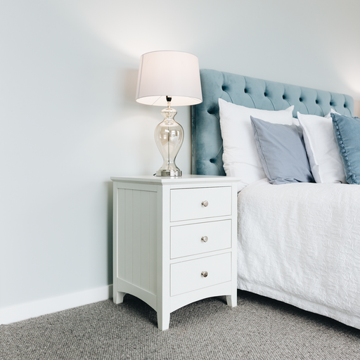 JESSICA 3 DRAWER BEDSIDE TABLE