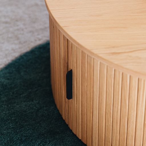 PALLISER NATURAL OAK ROUND COFFEE TABLE