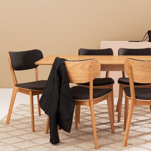 ZURICH DINING CHAIR | DARK GREY FABRIC