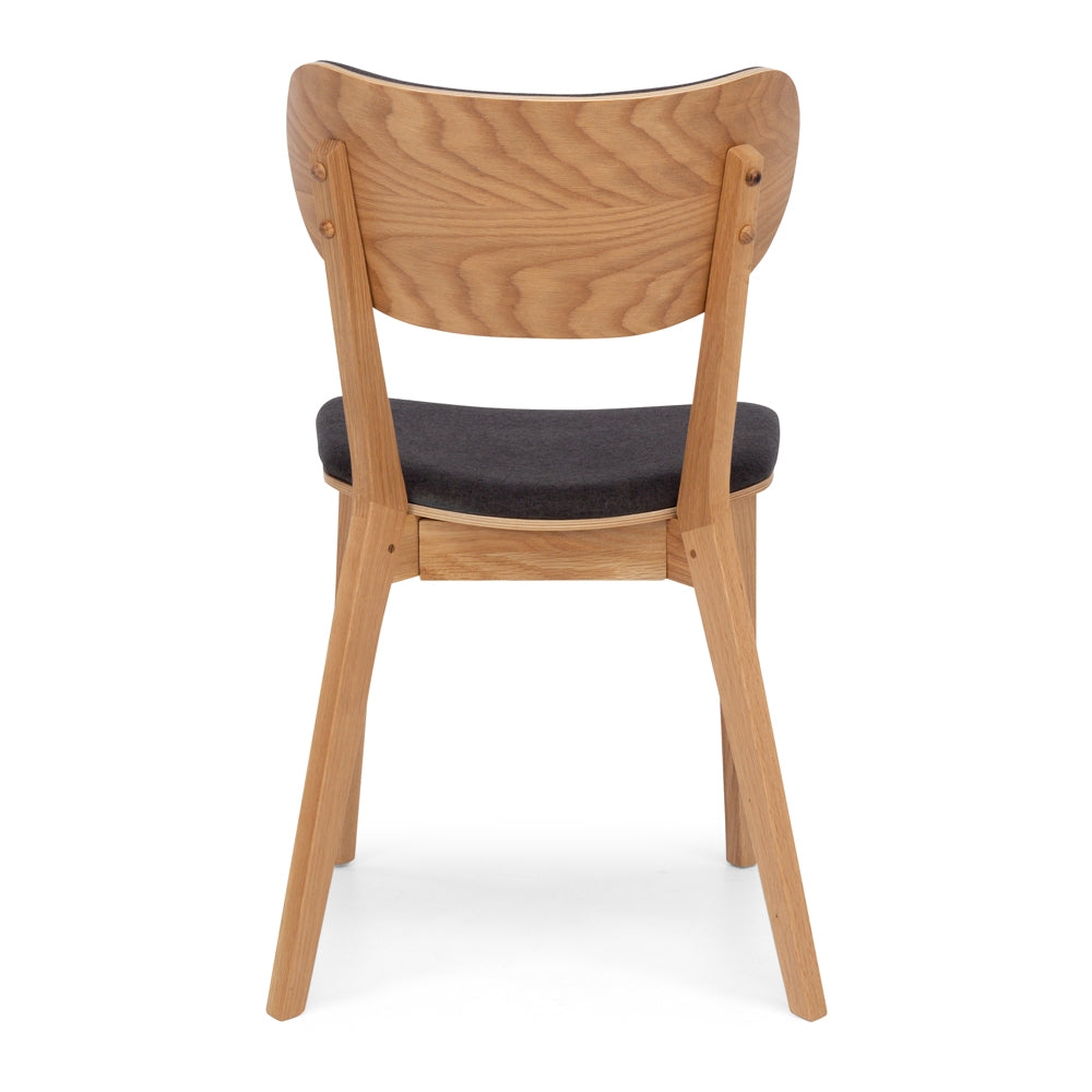 ZURICH DINING CHAIR | DARK GREY FABRIC