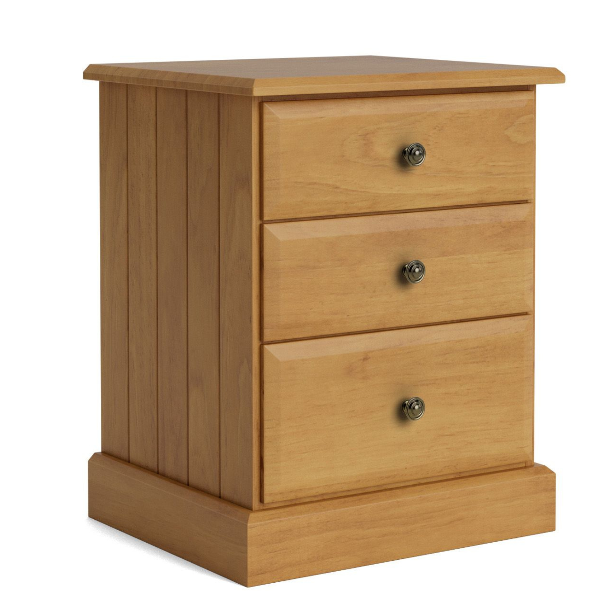 Andorra 3 Drawer Bedside Cabineet | NZ Made