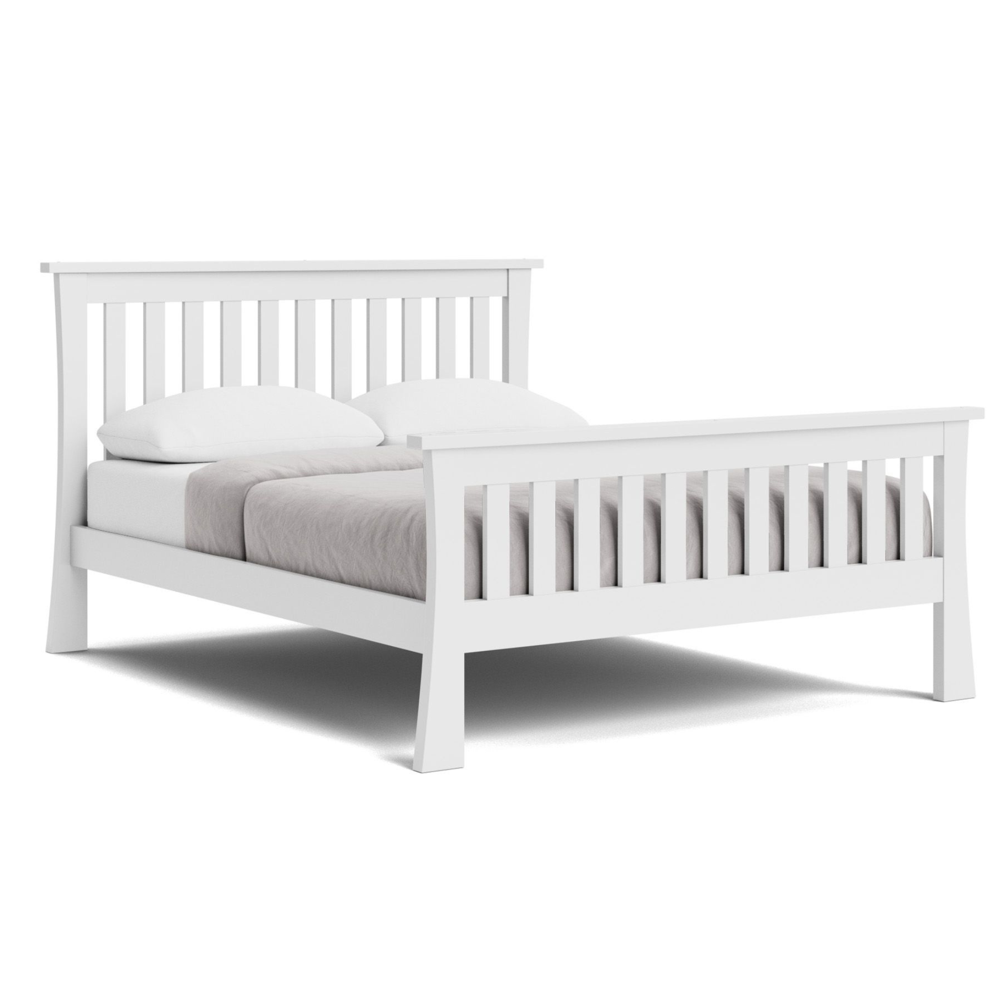 AMBROSE SLAT BED WITH HIGH FOOT | ALL SIZES | NZ MADE BEDROOM FURNITURE