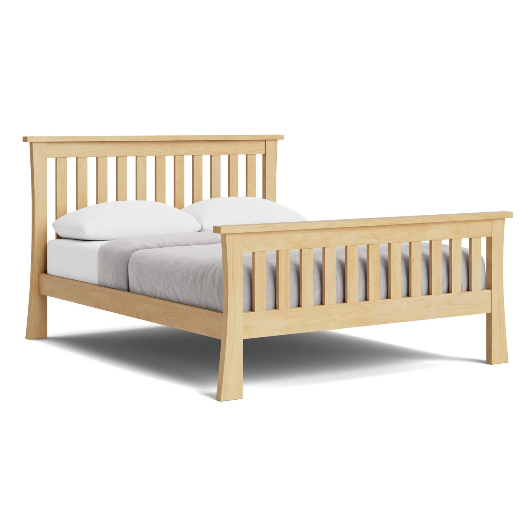 AMBROSE SLAT BED WITH HIGH FOOT | ALL SIZES | NZ MADE BEDROOM FURNITURE