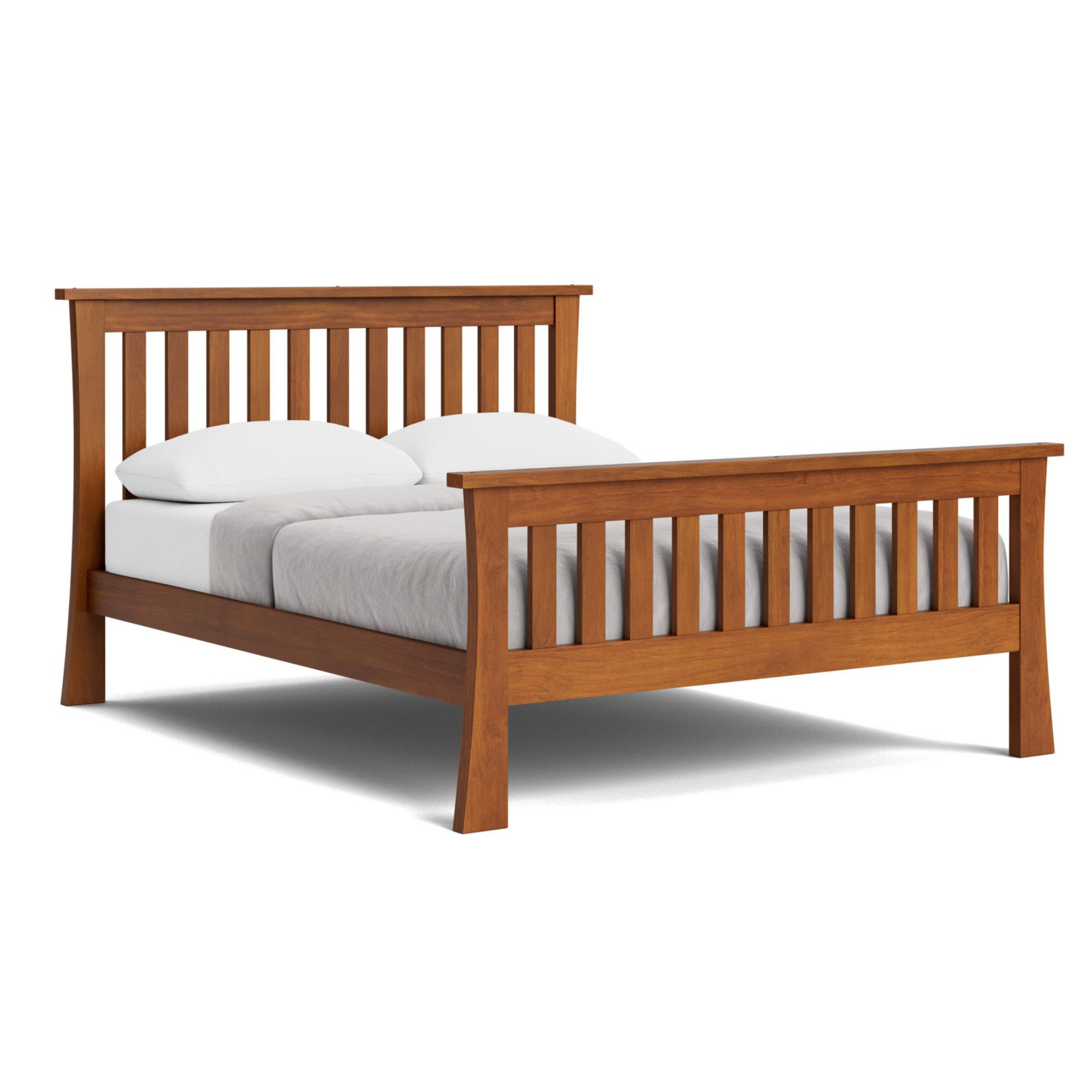 AMBROSE SLAT BED WITH HIGH FOOT | ALL SIZES | NZ MADE BEDROOM FURNITURE