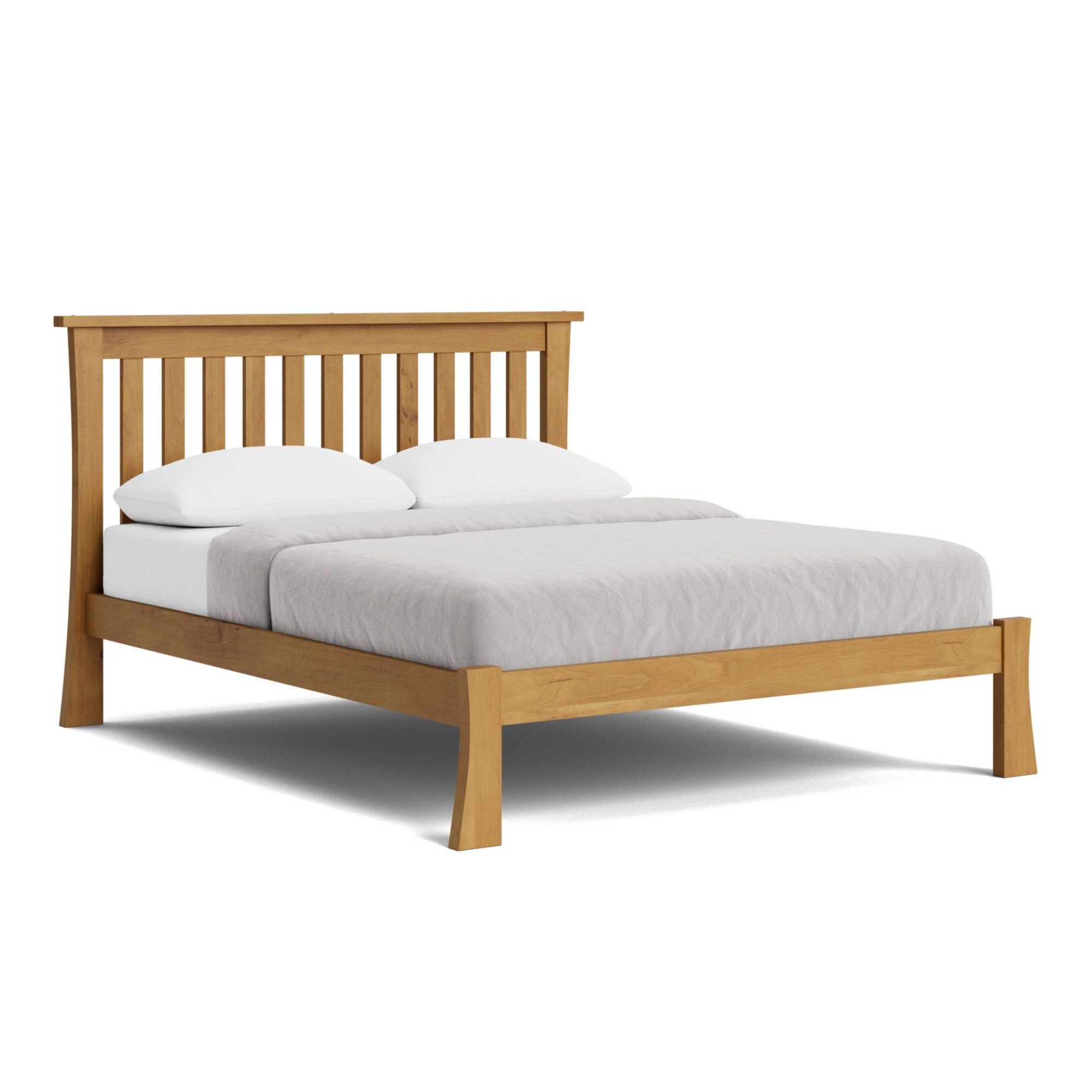 AMBROSE SLAT BED WITH LOW FOOT | ALL SIZES | NZ MADE BEDROOM FURNITURE