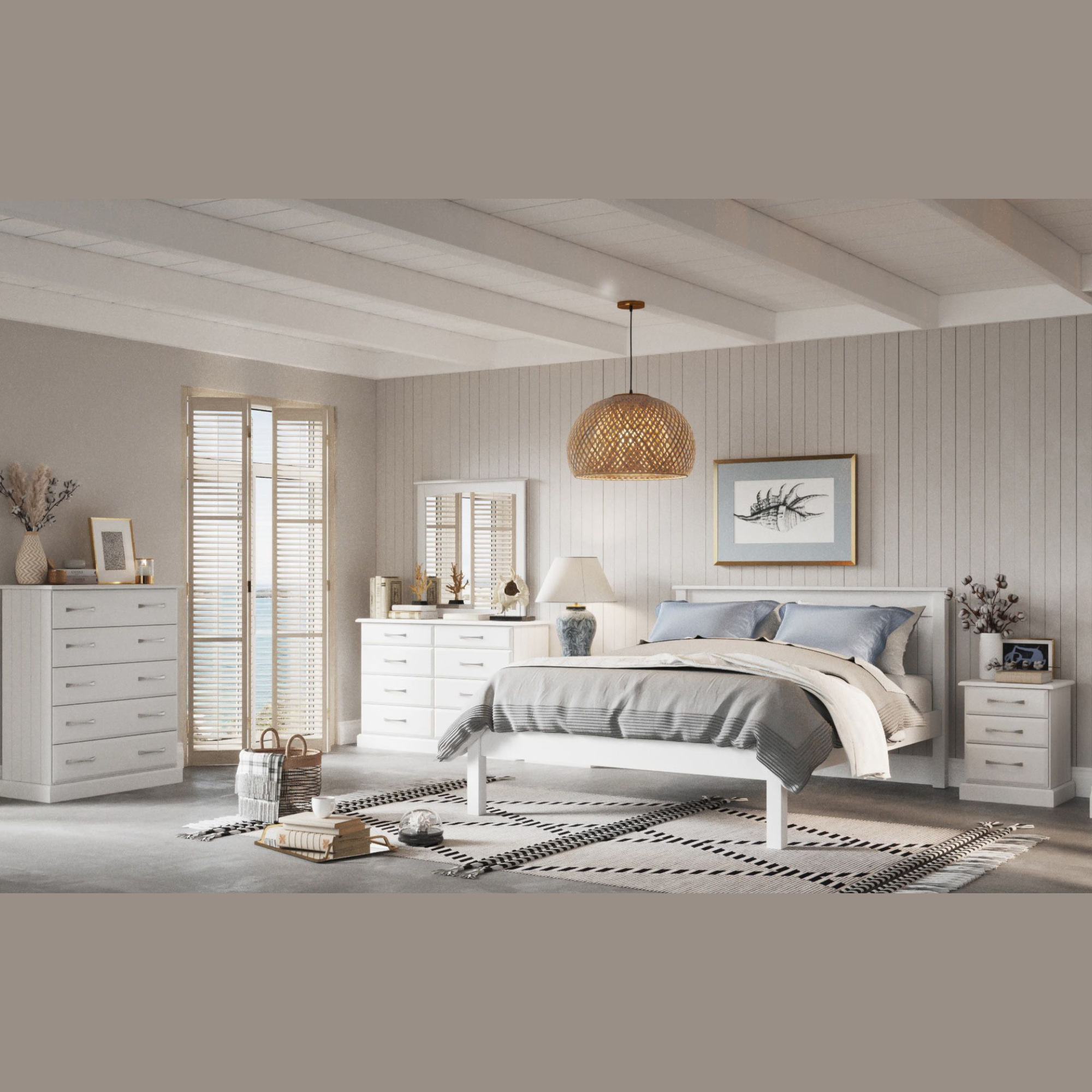 Andorra 3 Drawer Bedside Cabinet | NZ Made