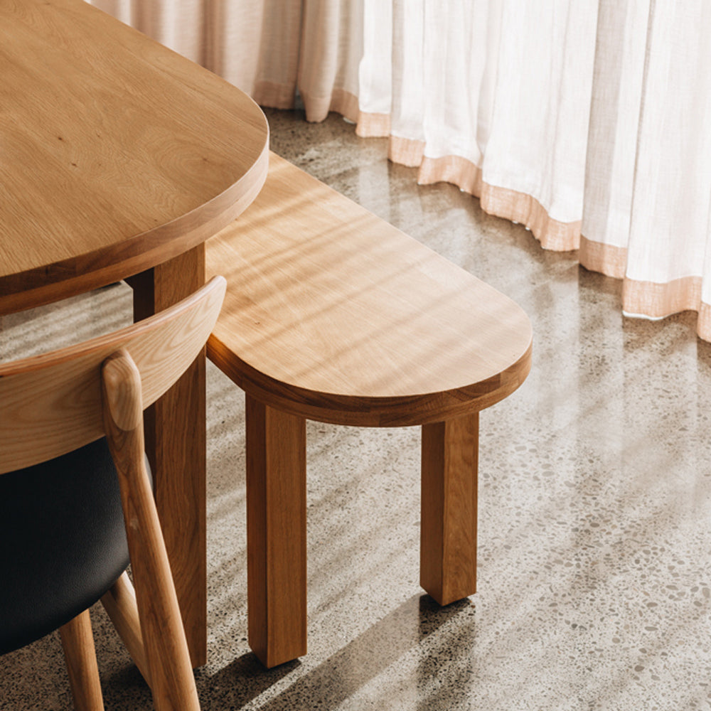 Arc Bench Seat | Natural Oak