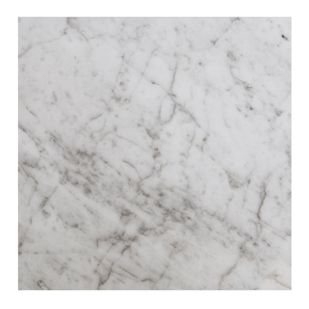 CUBE OAK BEDSIDE CABINET - MARBLE TOP