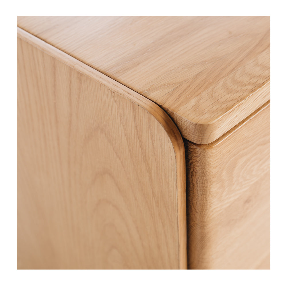 CUBE OAK BEDSIDE TABLE