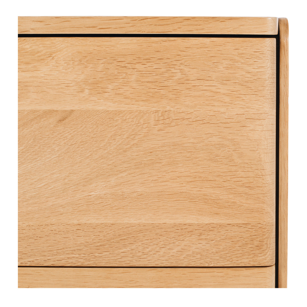 CUBE OAK BEDSIDE TABLE