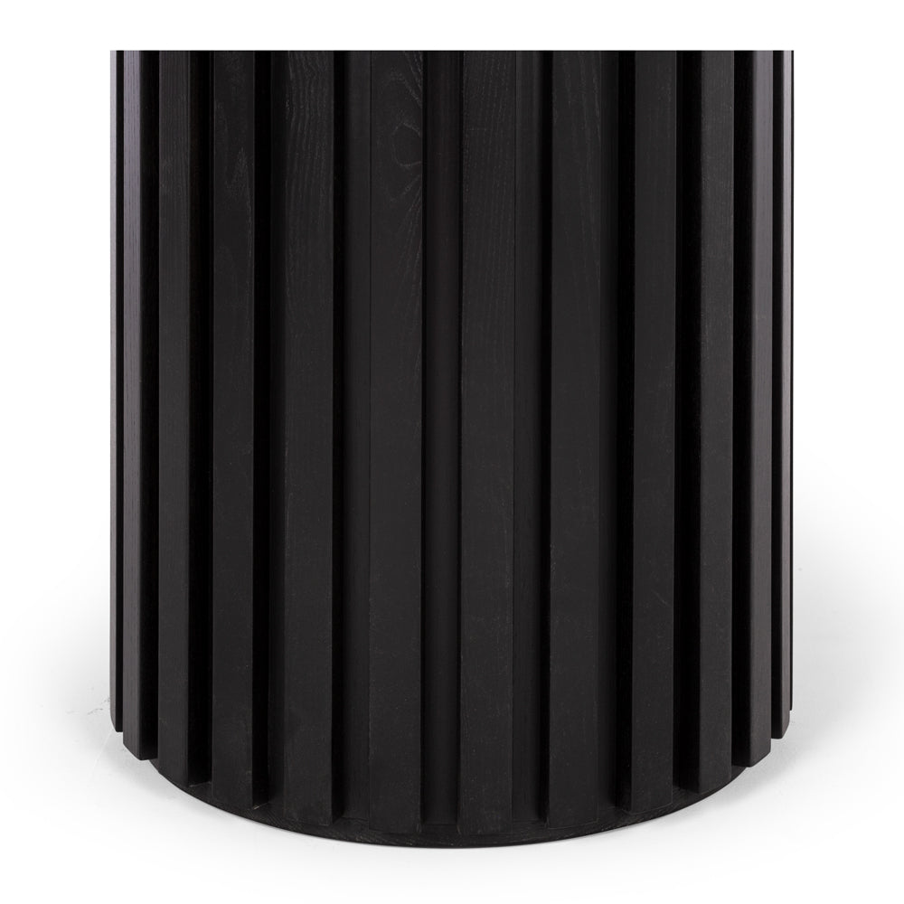 RHO ROUND DINING TABLE | BLACK OAK