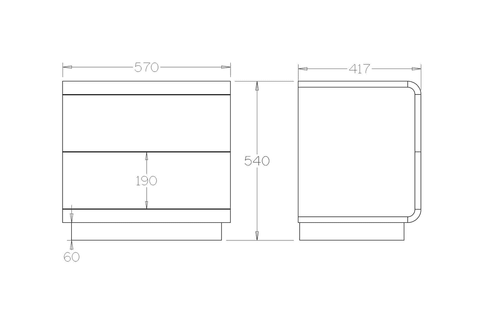 Karamea Ash Bedside Cabinet | NZ Made