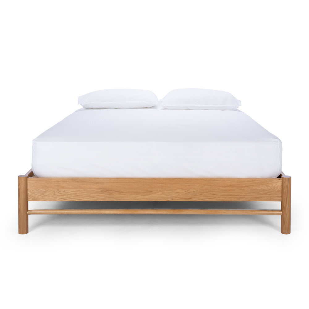 MEIKO SOLID OAK SLAT BED | SUPER KING