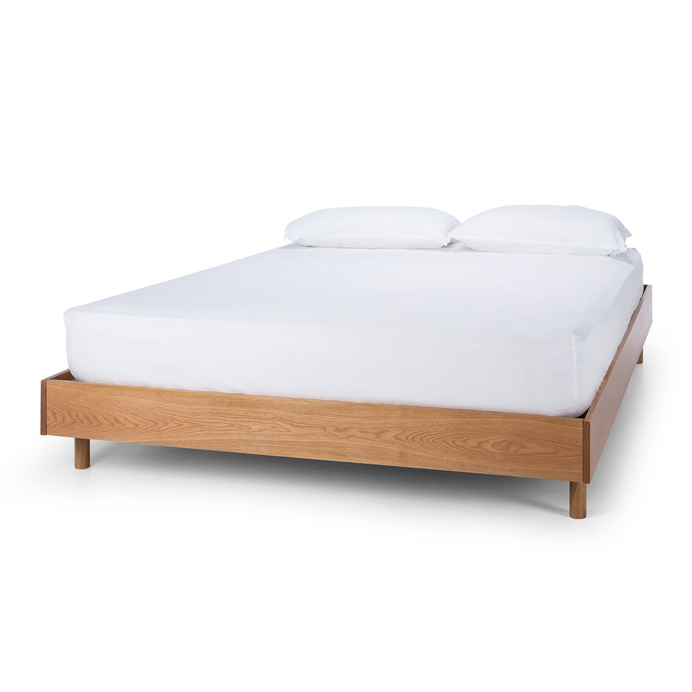 Nikko Oak Slat Bed | Queen